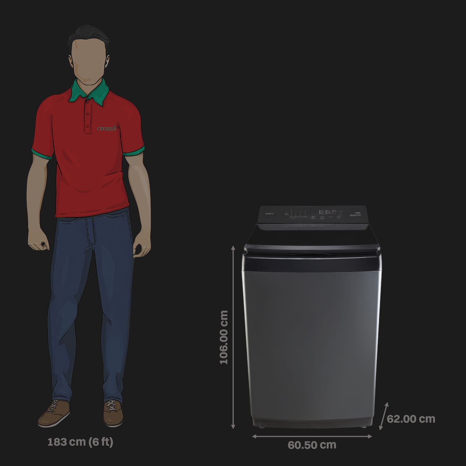 Panasonic 11 kg 5 Star Wi-Fi Fully Automatic Top Load Washing Machine (NA-F110VD1BB, Weather Alert & Recommendation, Black Silver)_3