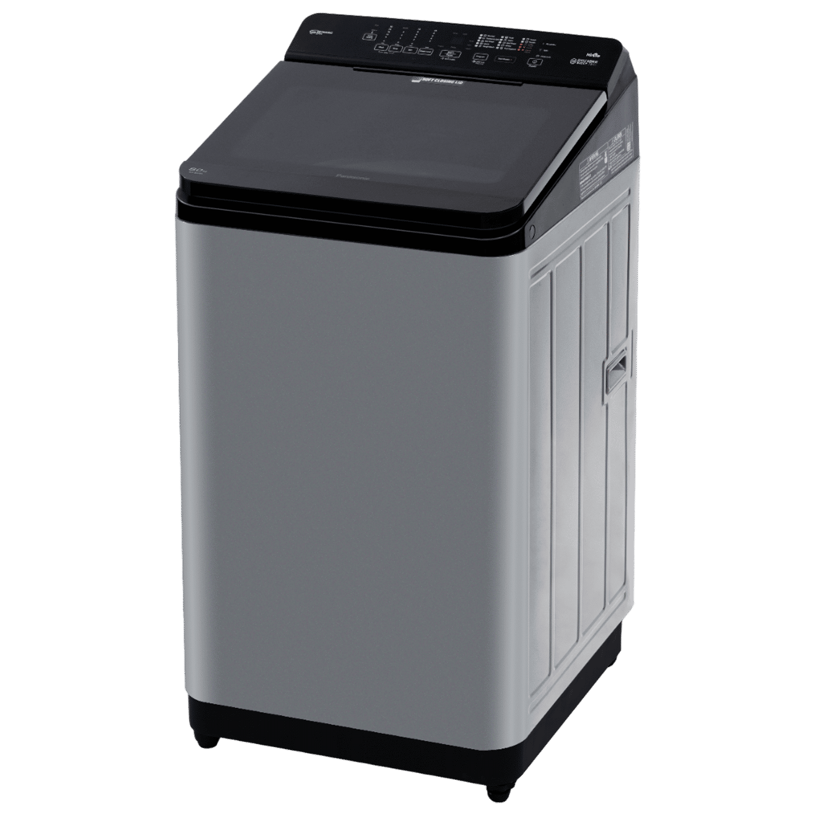 Panasonic 8 kg 5 Star Wi-Fi Fully Automatic Top Load Washing Machine (NA-F80V11CRB, Weather Alert & Recommendation, Charcoal Inox Grey)_5