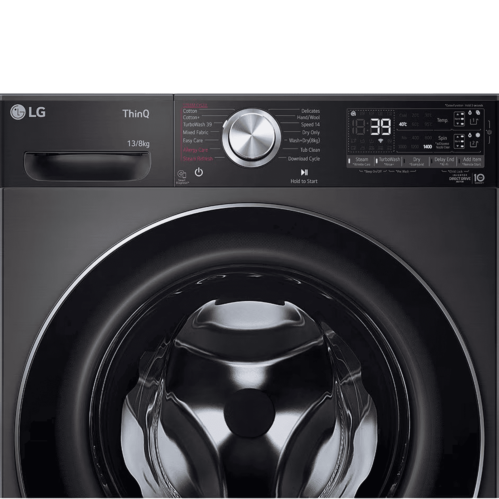 LG 13 kg Wi-Fi Inverter Fully Automatic Front Load Washing Machine (FHD1308STB, AI Direct Drive, Black) LG 13 kg Wi-Fi Inverter Fully Automatic Front Load Washing Machine (FHD1308STB, AI Direct Drive, Black)_4