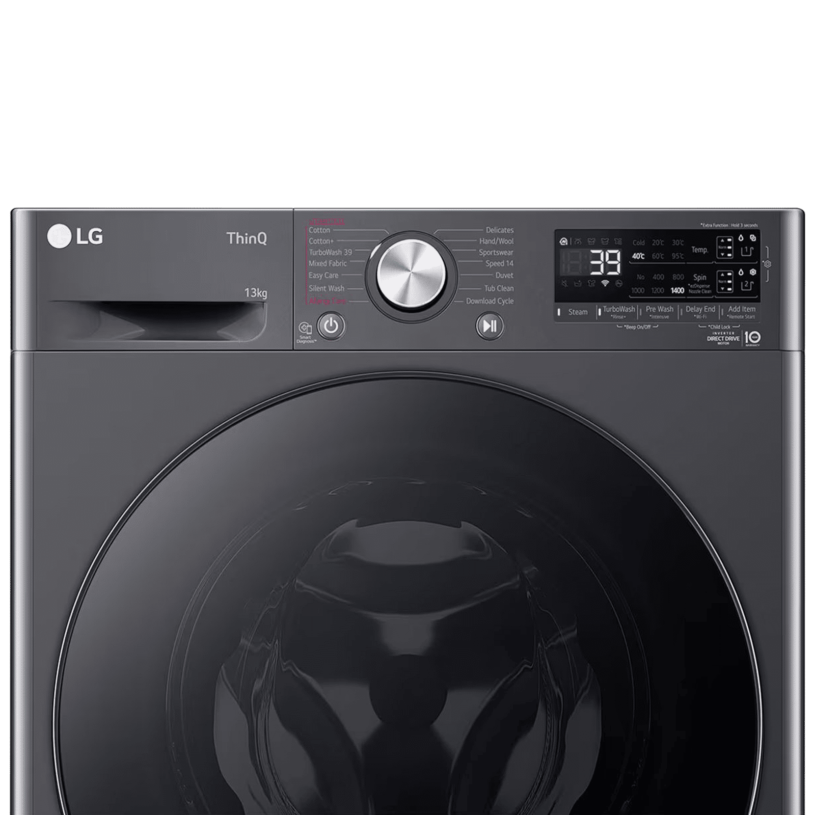 LG 13 kg 5 Star Wi-Fi Inverter Fully Automatic Front Load Washing Machine (FHP1413Z7M, AI Direct Drive, Middle Black)_4