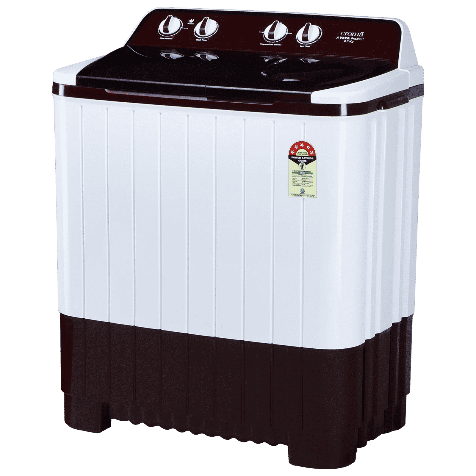 Croma 6.5 kg 5 Star Semi Automatic Washing Machine with Built-in Soak Function (2025 Model, Burgundy)_15