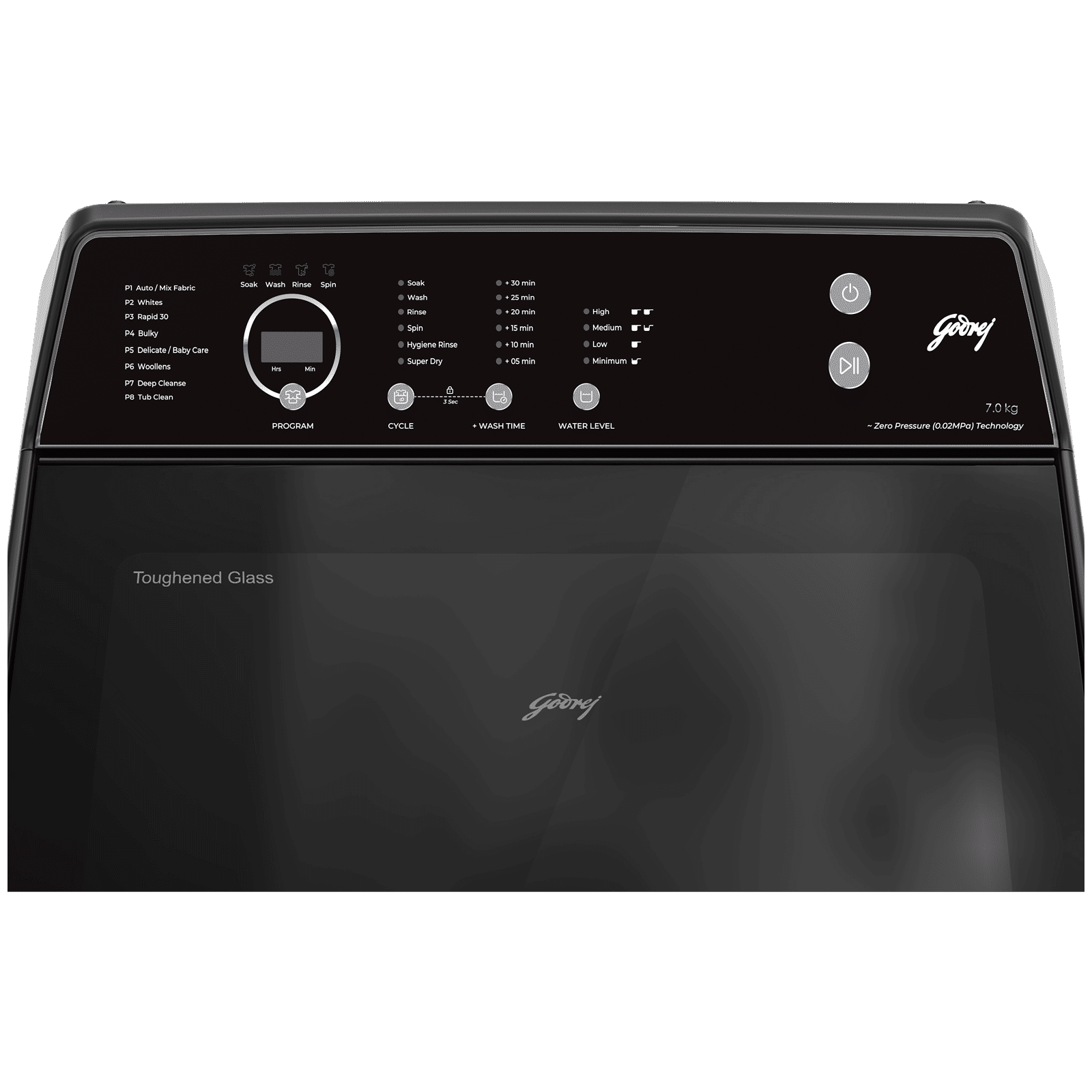 Godrej 7 kg 5 Star Fully Automatic Top Load Washing Machine (Velvet, WTEON VLVT 70 5.0 FDTN MTBK, Auto Resume, Metallic Black)_4