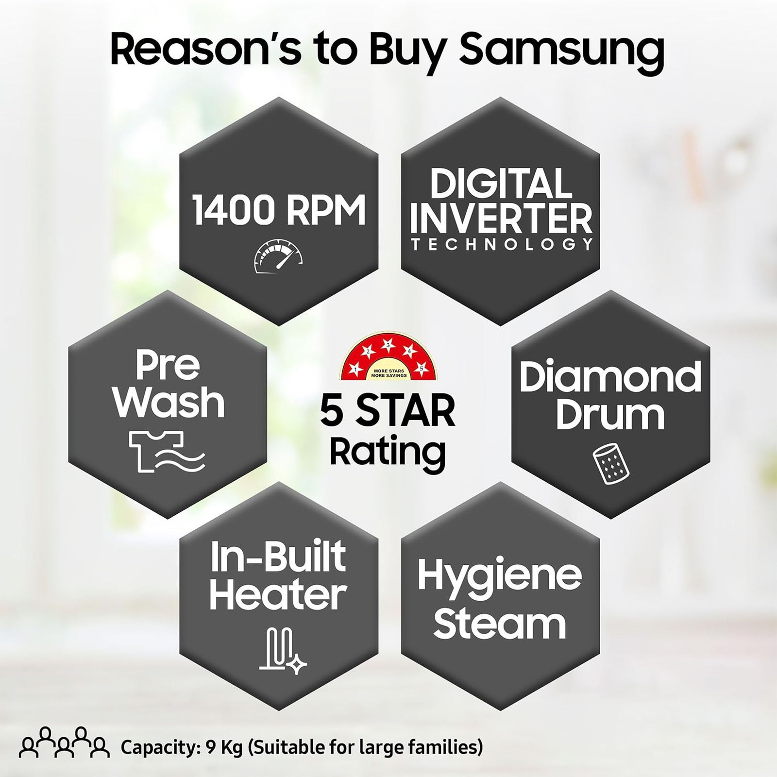 SAMSUNG 9 kg 5 Star Inverter Fully Automatic Front Load Washing Machine (WW90T4040CB1TL, Digital Inverter Motor, Black) SAMSUNG 9 kg 5 Star Inverter Fully Automatic Front Load Washing Machine (WW90T4040CB1TL, Digital Inverter Motor, Black)_14