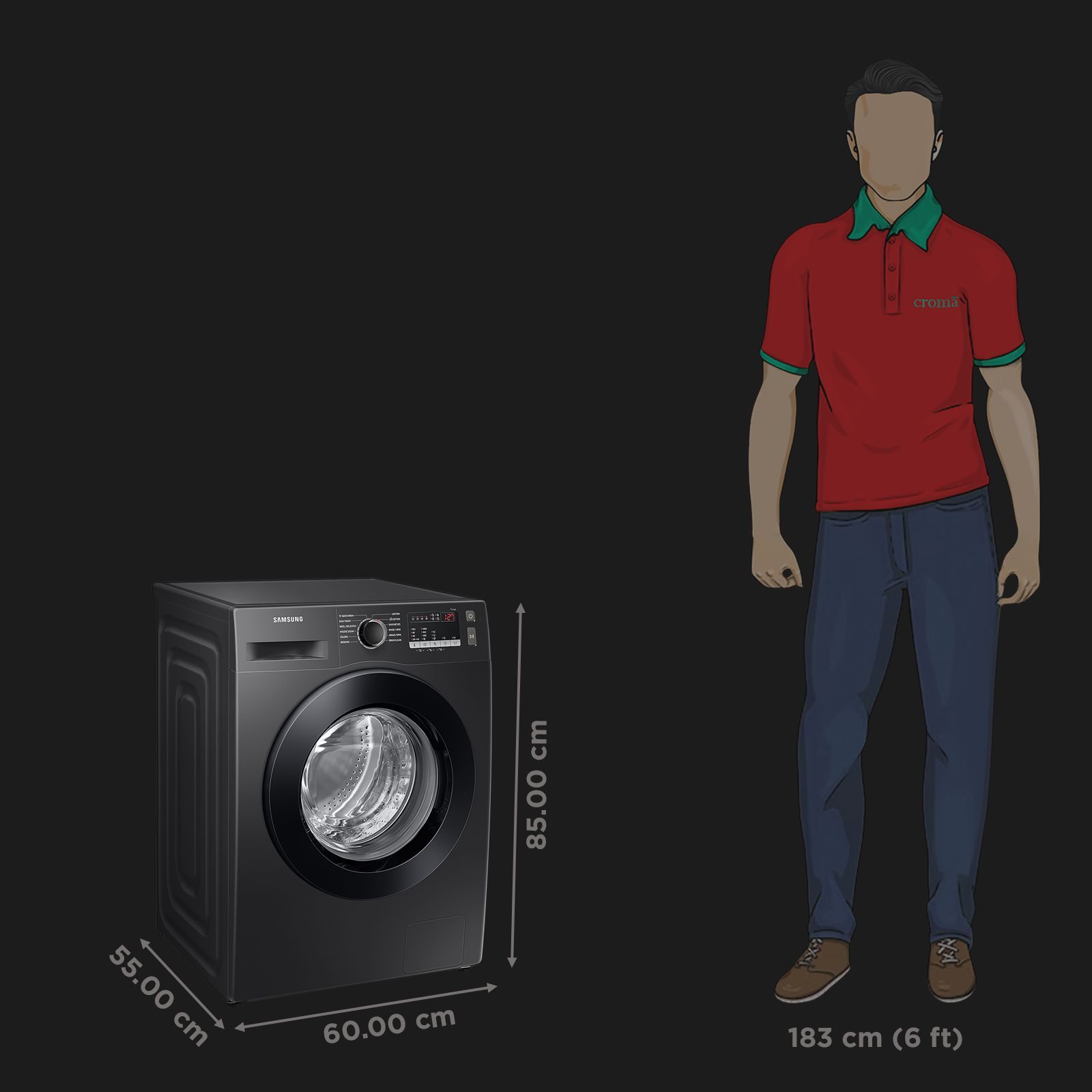 SAMSUNG 9 kg 5 Star Inverter Fully Automatic Front Load Washing Machine (WW90T4040CB1TL, Digital Inverter Motor, Black) SAMSUNG 9 kg 5 Star Inverter Fully Automatic Front Load Washing Machine (WW90T4040CB1TL, Digital Inverter Motor, Black)_3