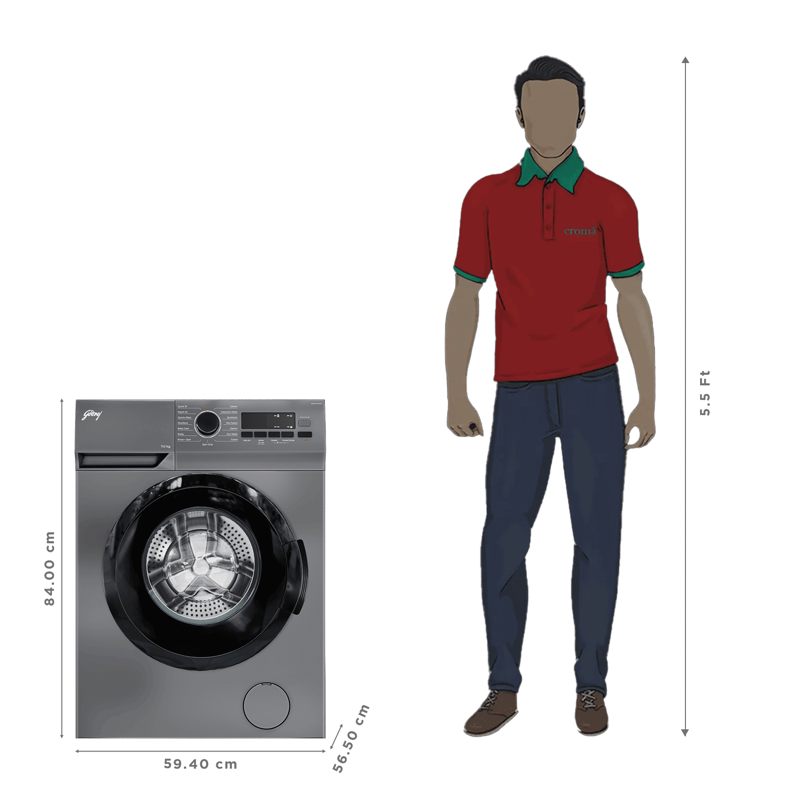 Godrej 7 kg 5 Star Fully Automatic Front Load Washing Machine (Argon, WFEON ARG 7014 FEBDT SLSR, In-built Heater, Silver Stream)_3