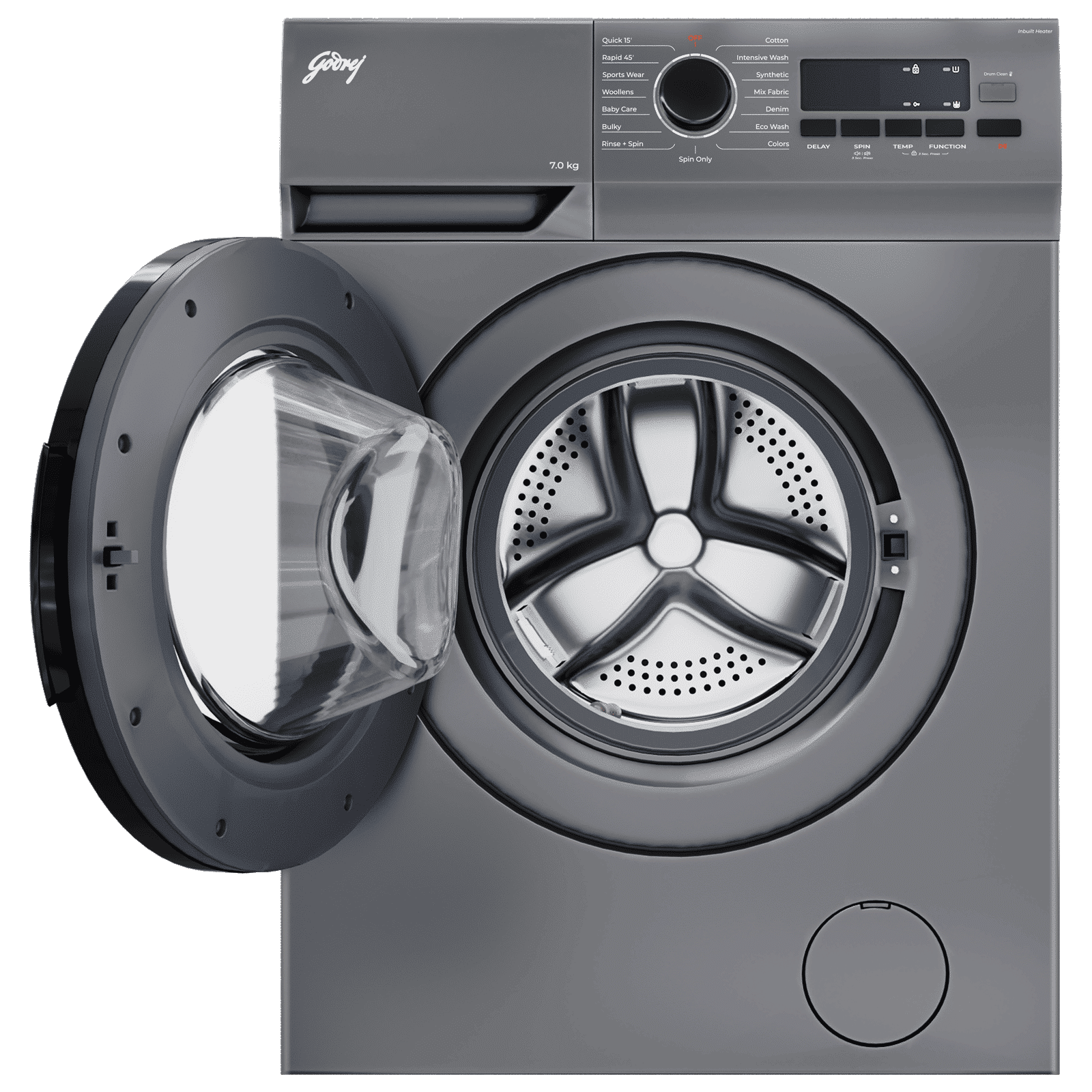 Godrej 7 kg 5 Star Fully Automatic Front Load Washing Machine (Argon, WFEON ARG 7014 FEBDT SLSR, In-built Heater, Silver Stream)_6