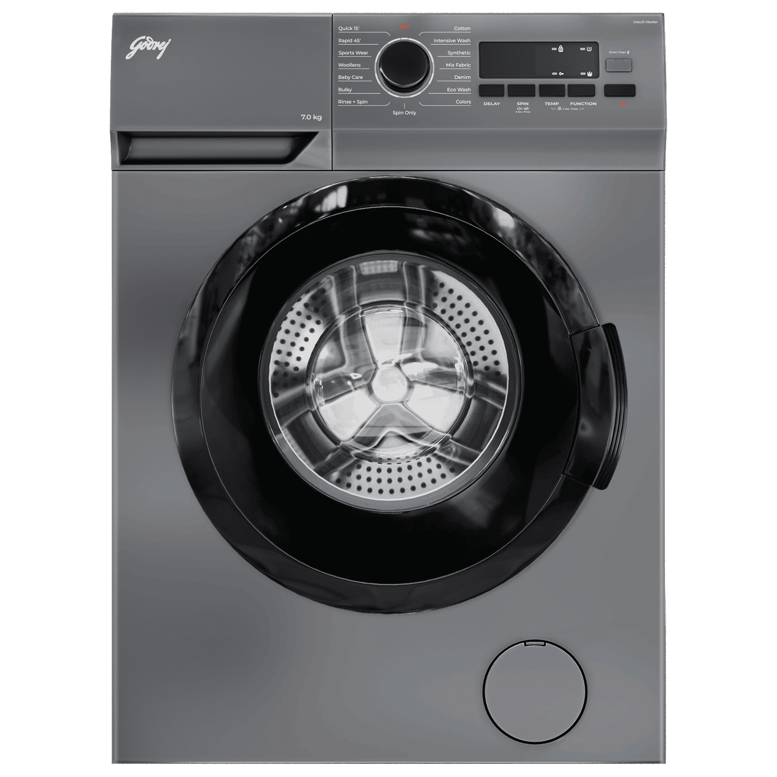 Godrej 7 kg 5 Star Fully Automatic Front Load Washing Machine (Argon, WFEON ARG 7014 FEBDT SLSR, In-built Heater, Silver Stream)_1