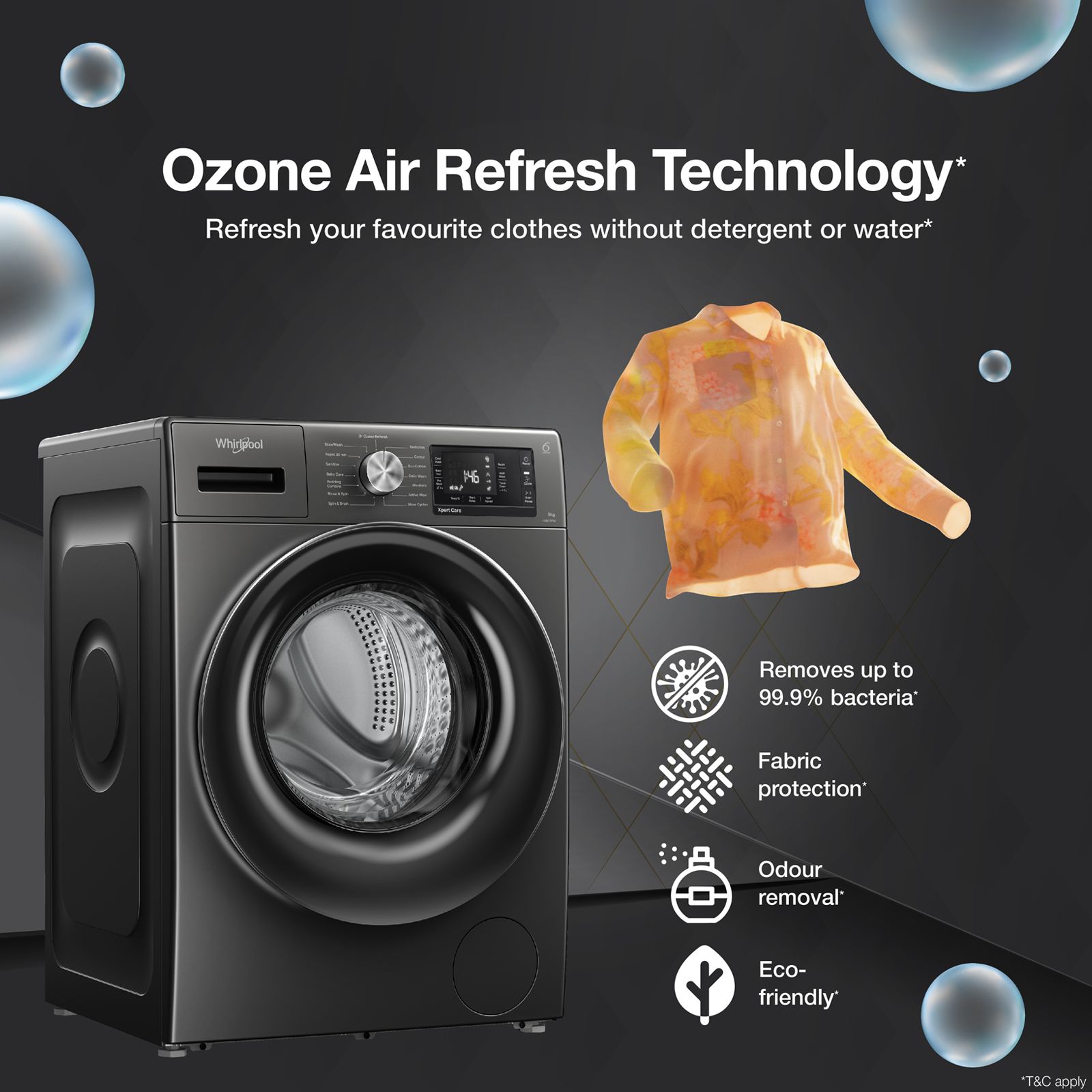 Whirlpool 9 kg 5 Star Inverter Fully Automatic Front Load Washing Machine (XPERT CARE OZONE, XO9012BYV53E, In-built Heater, Volcano Grey)_13