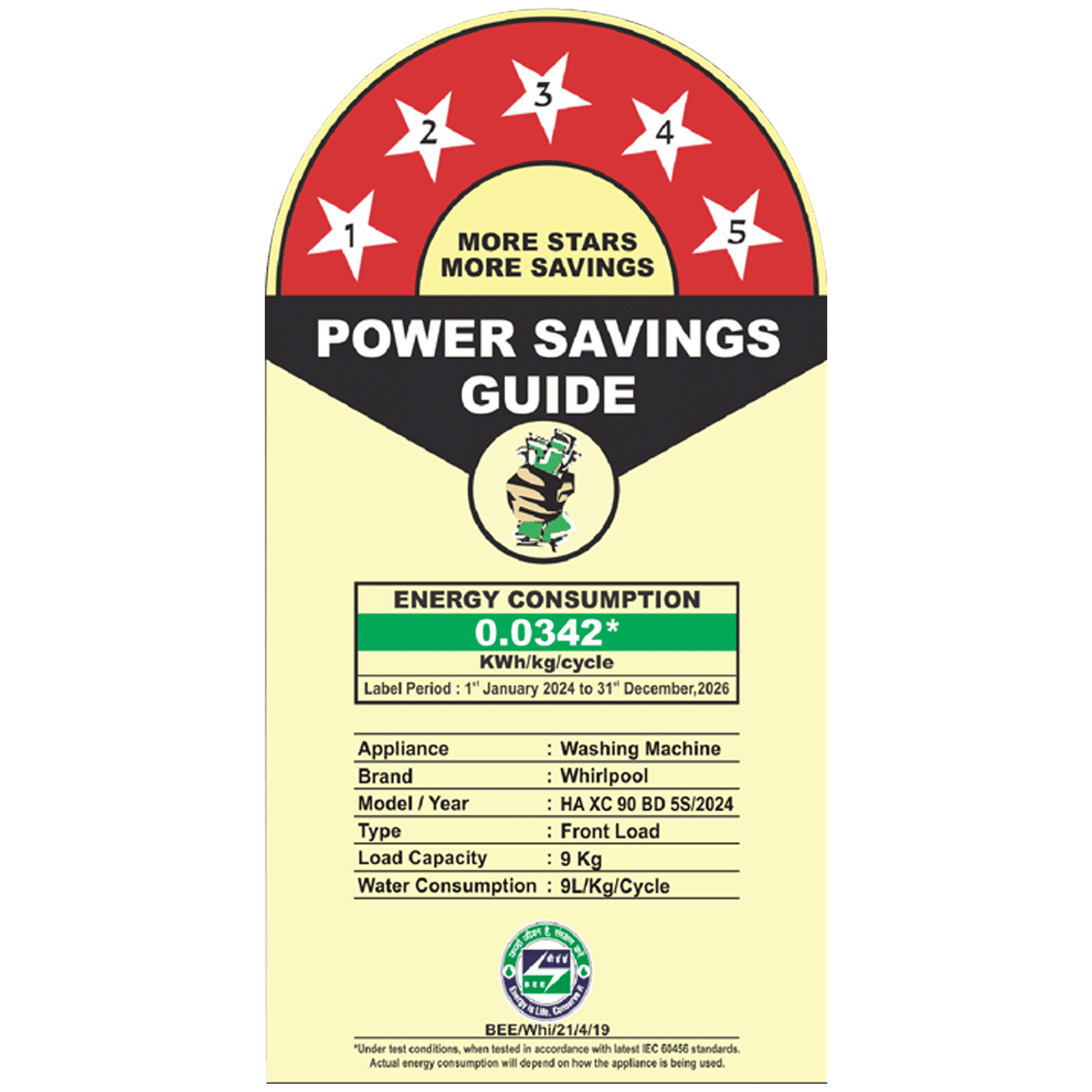 Whirlpool 9 kg 5 Star Inverter Fully Automatic Front Load Washing Machine (XPERT CARE OZONE, XO9012BYV53E, In-built Heater, Volcano Grey)_14