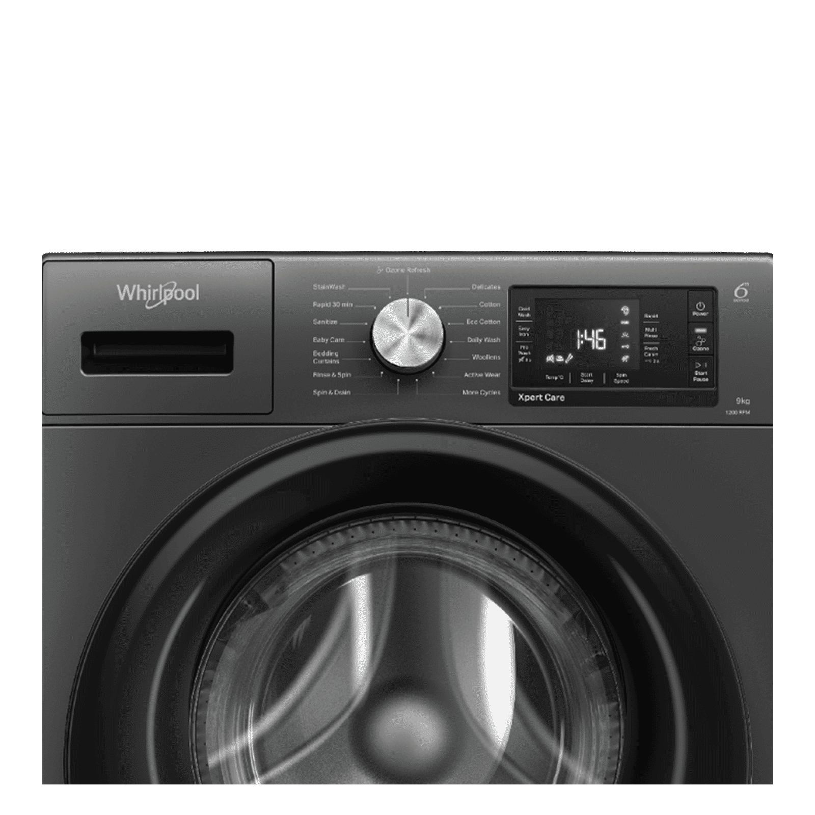 Whirlpool 9 kg 5 Star Inverter Fully Automatic Front Load Washing Machine (XPERT CARE OZONE, XO9012BYV53E, In-built Heater, Volcano Grey)_5