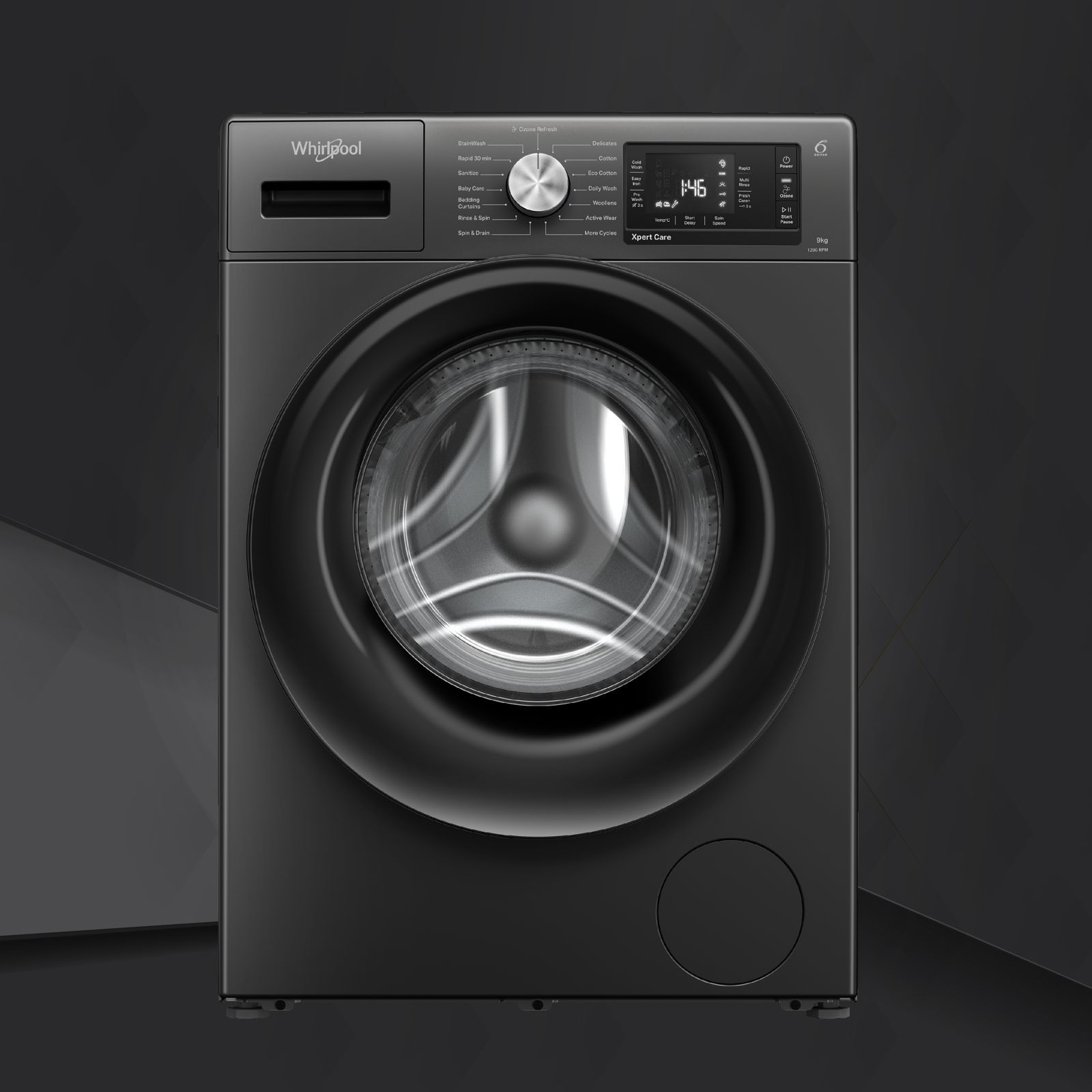 Whirlpool 9 kg 5 Star Inverter Fully Automatic Front Load Washing Machine (XPERT CARE OZONE, XO9012BYV53E, In-built Heater, Volcano Grey)_7