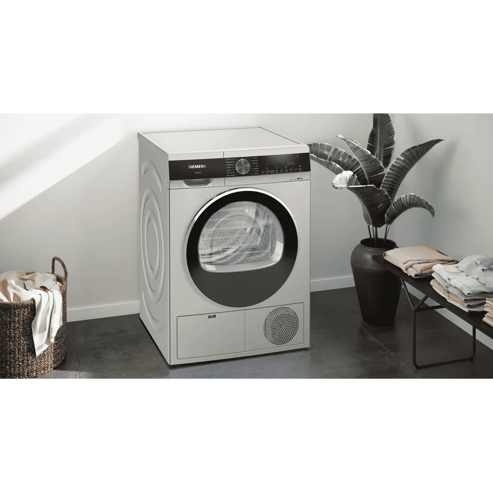 SIEMENS 9 kg Fully Automatic Front Load Dryer (iQ500, WP41G208IN, Anti Vibration Walls, Silver Inox) SIEMENS 9 kg Fully Automatic Front Load Dryer (iQ500, WP41G208IN, Anti Vibration Walls, Silver Inox)_6