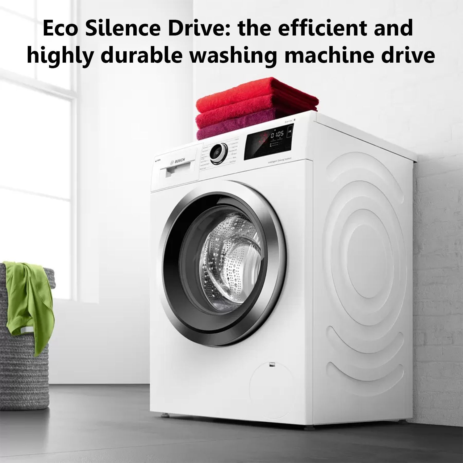 BOSCH 9 kg Fully Automatic Front Load Washing Machine (Series 6, WGA244ZTIN, Anti Wrinkle Feature, Black Grey)_12