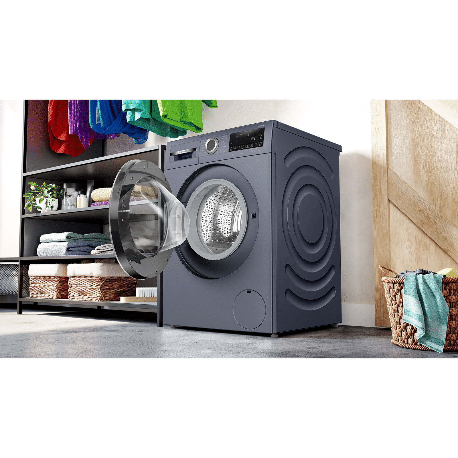 BOSCH 9 kg 5 Star Fully Automatic Front Load Washing Machine (Series 6, WGA244ZPIN, Anti Wrinkle Feature, Dark Lake)_10