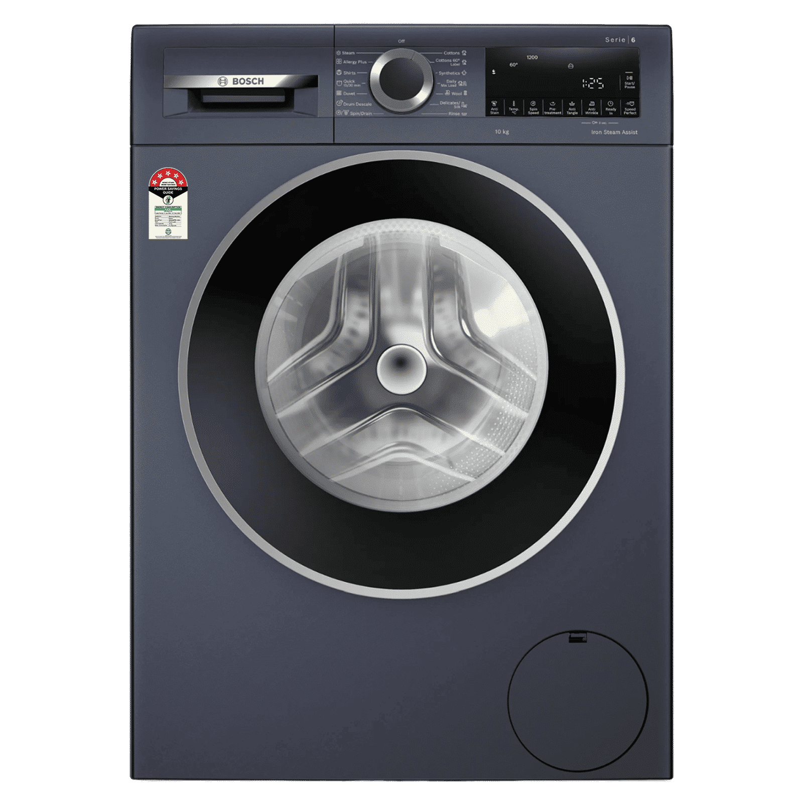 BOSCH 10 kg 5 Star Fully Automatic Front Load Washing Machine (Series 6, WGA252ZPIN, Anti Wrinkle, Dark Lake)_1