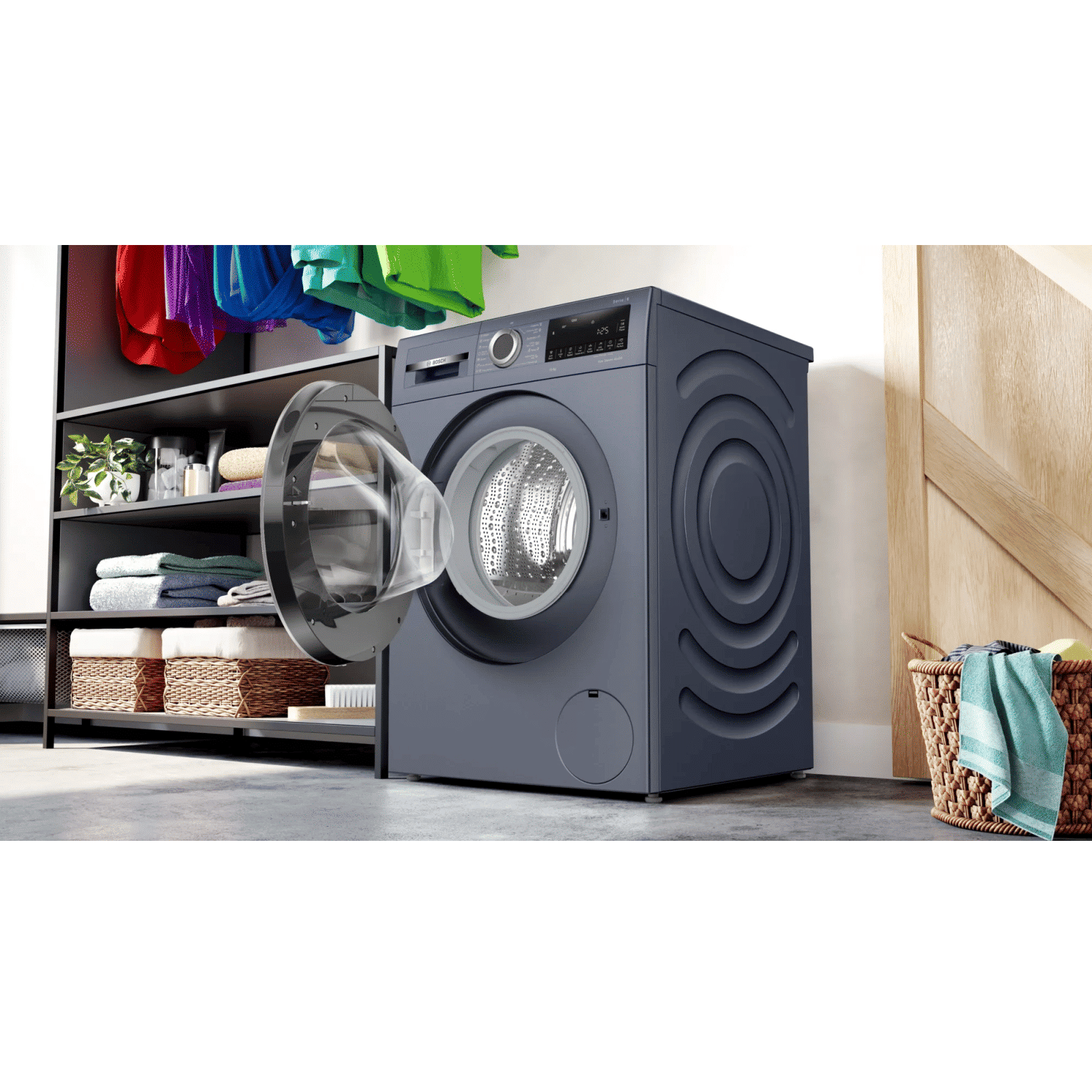 BOSCH 10 kg 5 Star Fully Automatic Front Load Washing Machine (Series 6, WGA252ZPIN, Anti Wrinkle, Dark Lake)_14