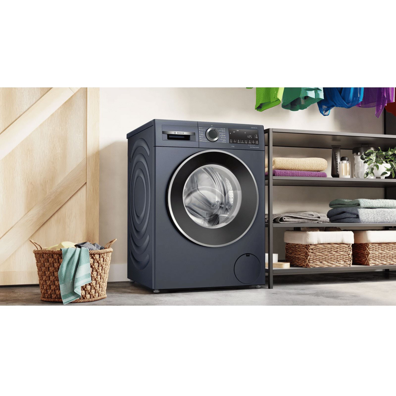 BOSCH 10 kg 5 Star Fully Automatic Front Load Washing Machine (Series 6, WGA252ZPIN, Anti Wrinkle, Dark Lake)_15
