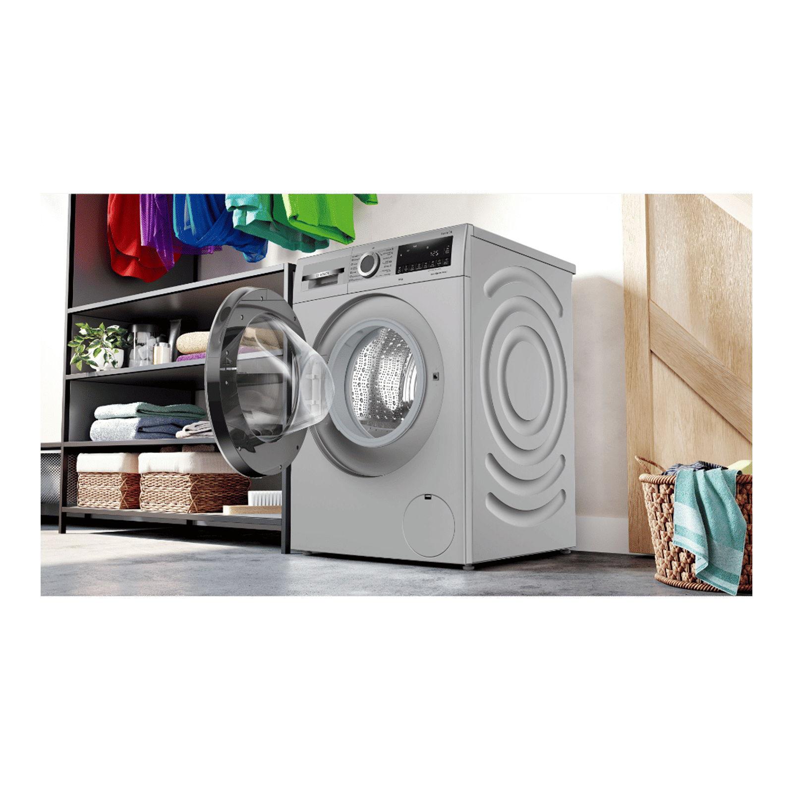 Bosch 10 kg 5 Star Fully Automatic Front Load Washing Machine (Series 6, WGA252ZSIN, Steam Care, Silver) Bosch 10 kg 5 Star Fully Automatic Front Load Washing Machine (Series 6, WGA252ZSIN, Steam Care, Silver)_7