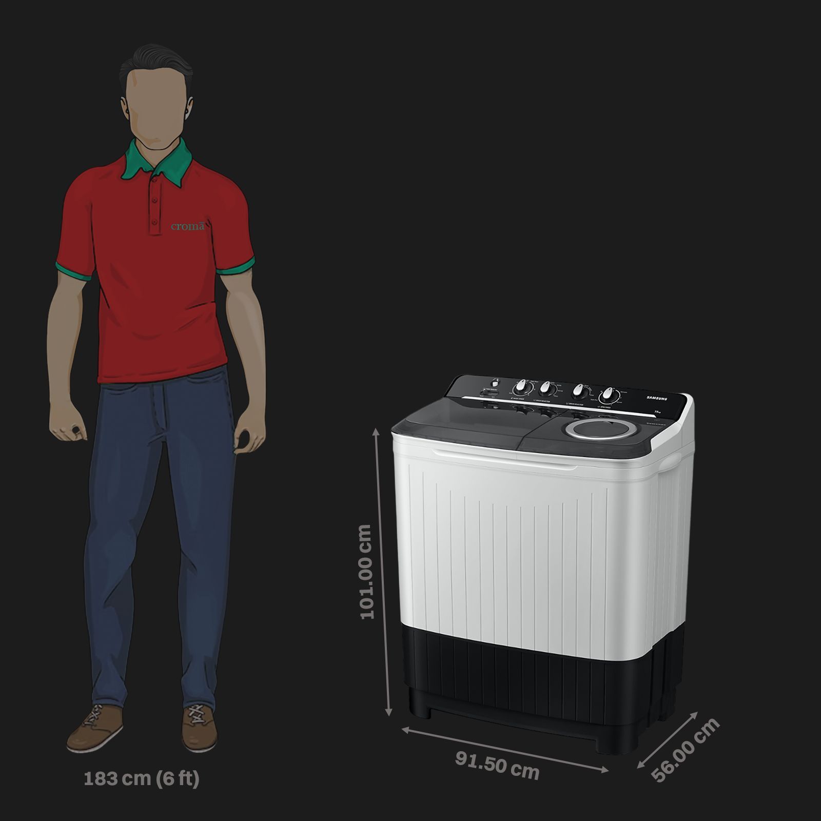 SAMSUNG 9 kg 5 Star Semi Automatic Washing Machine with Hexa Storm Pulsator (WT90C4260GG/TL, Light Grey)_3