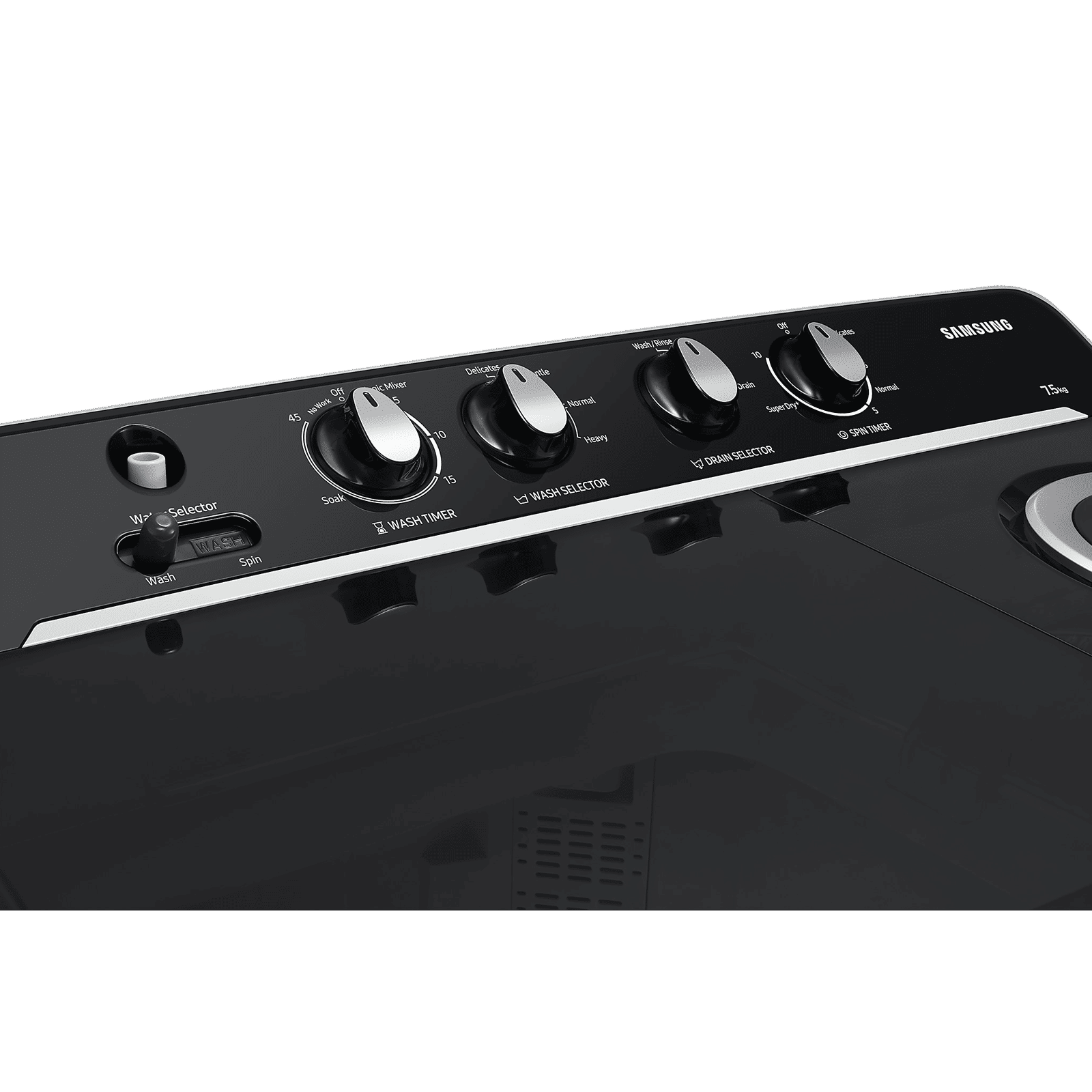 SAMSUNG 9 kg 5 Star Semi Automatic Washing Machine with Hexa Storm Pulsator (WT90C4260GG/TL, Light Grey)_9