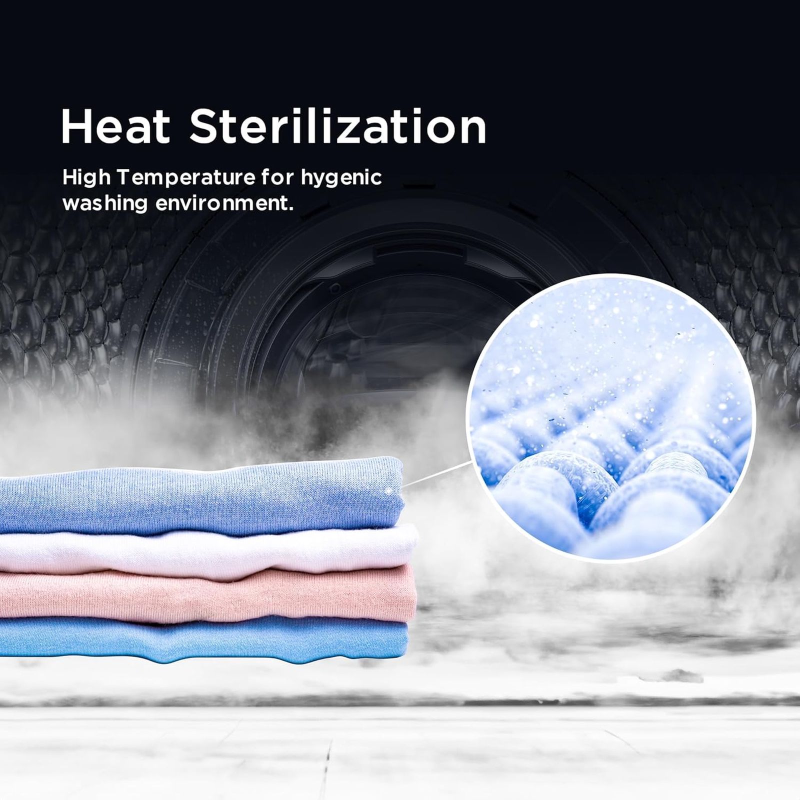 TCL 8.5 kg 5 Star Fully Automatic Front Load Washing Machine (TWF85-P6S, Honeycomb Drum, White)_16