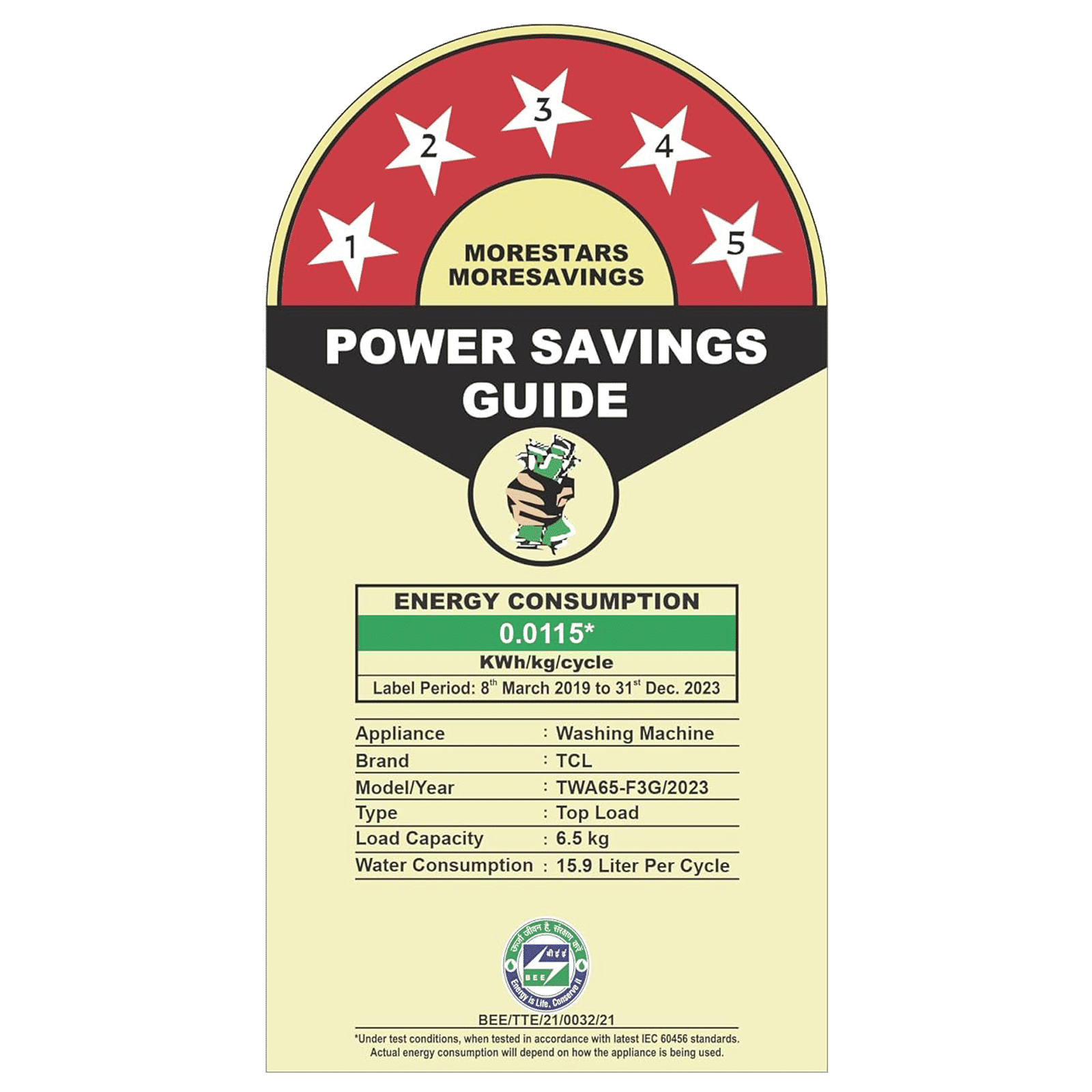 TCL 6.5 kg 5 Star Fully Automatic Top Load Washing Machine (TWA65-F3G, Honeycomb Drum, Dark Grey) TCL 6.5 kg 5 Star Fully Automatic Top Load Washing Machine (TWA65-F3G, Honeycomb Drum, Dark Grey)_7