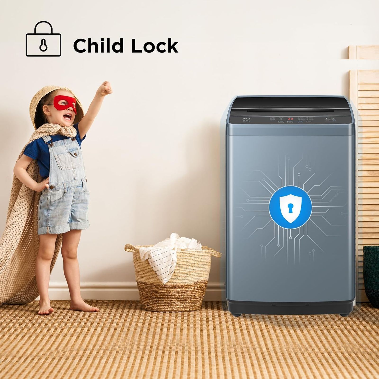 TCL 6.5 kg 5 Star Fully Automatic Top Load Washing Machine (TWA65-F3G, Honeycomb Drum, Dark Grey) TCL 6.5 kg 5 Star Fully Automatic Top Load Washing Machine (TWA65-F3G, Honeycomb Drum, Dark Grey)_13