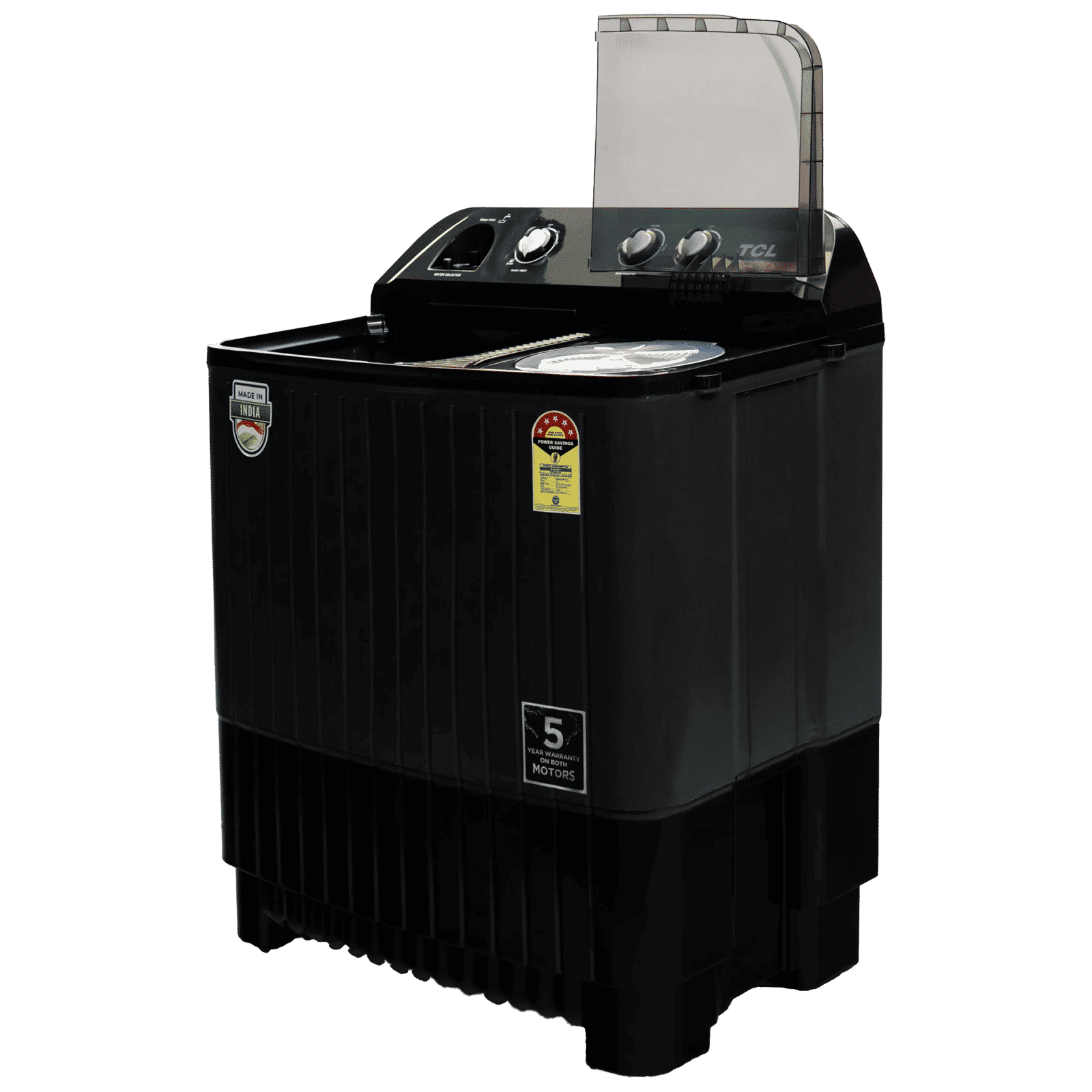 TCL 7.5 kg 5 Star Semi Automatic Washing Machine with six-wing pulsator (T101-D75PG, Grey) TCL 7.5 kg 5 Star Semi Automatic Washing Machine with six-wing pulsator (T101-D75PG, Grey)_7