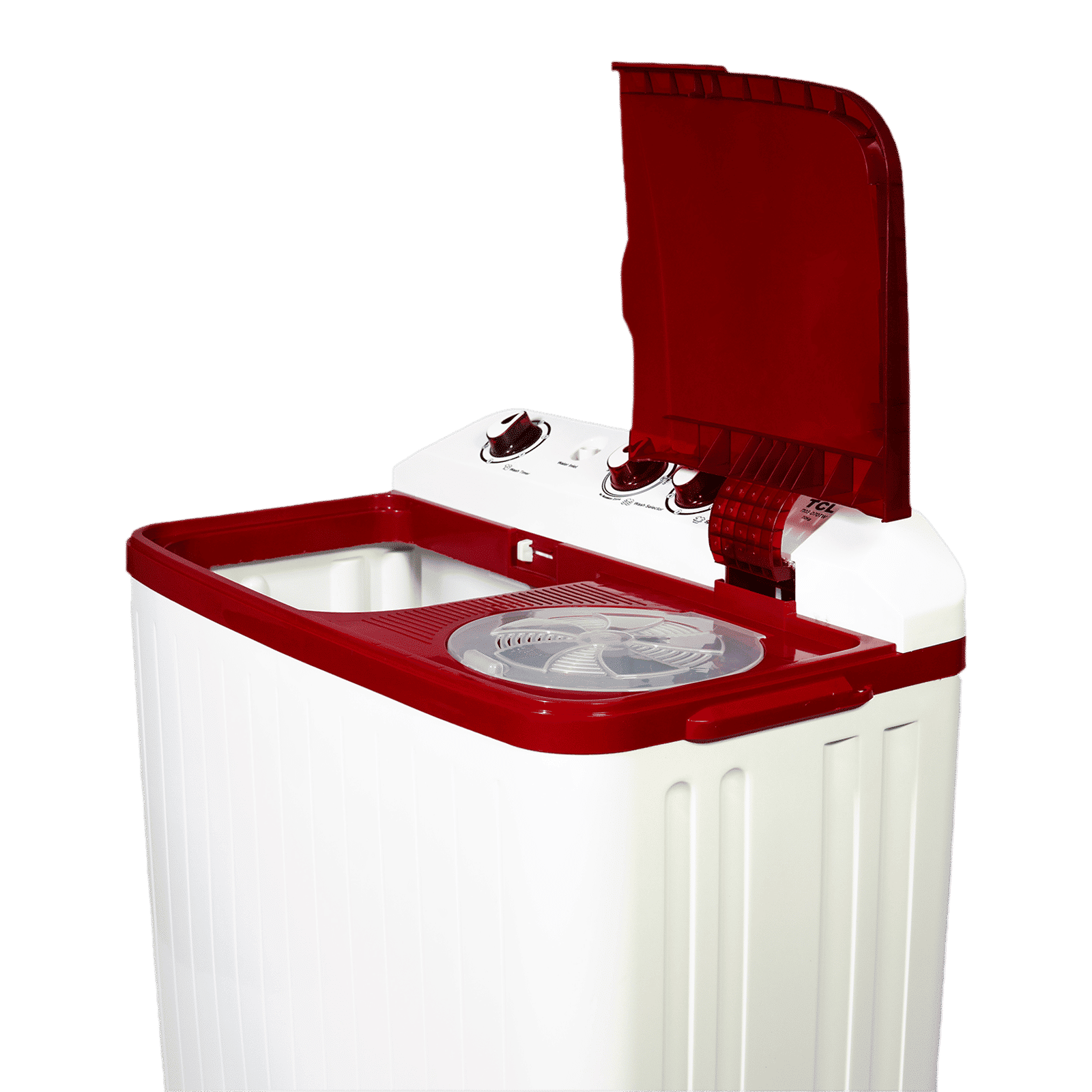 TCL 7 kg 5 Star Semi Automatic Washing Machine with Motor Lint Filter (T103-D70TW, Burgundy)_7