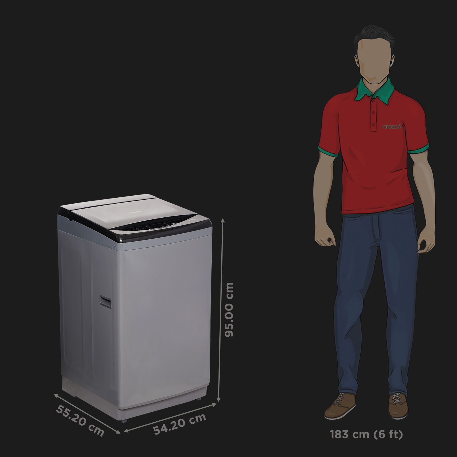 SHARP 9 kg 5 Star Fully Automatic Top Load Washing Machine (ES-T90N-GY, Stainless Steel Insert Pulsator, Inox Grey) SHARP 9 kg 5 Star Fully Automatic Top Load Washing Machine (ES-T90N-GY, Stainless Steel Insert Pulsator, Inox Grey)_3