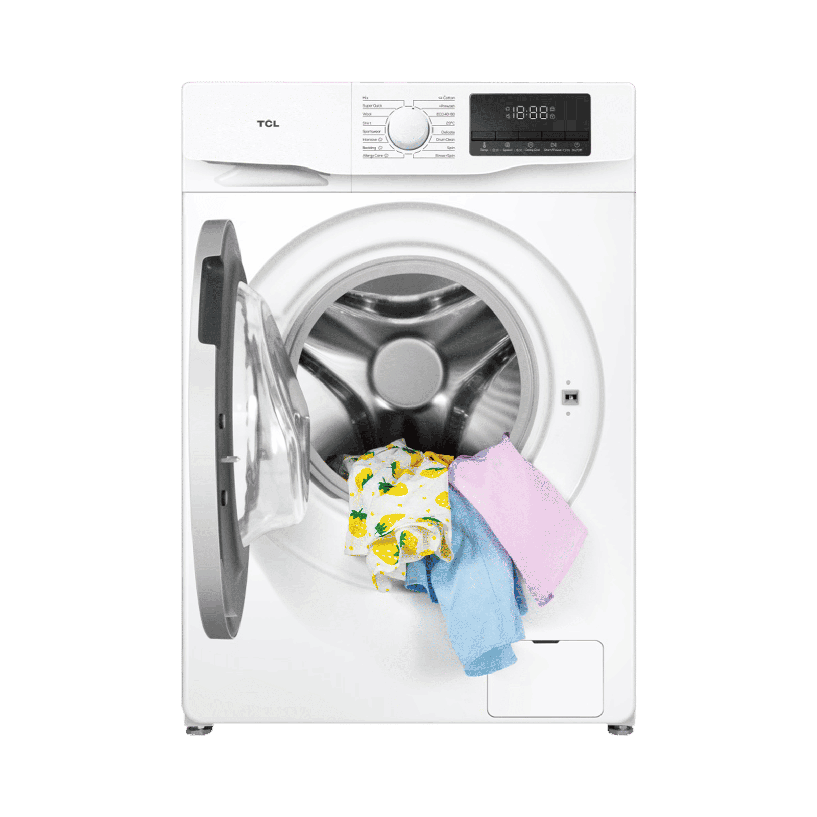 TCL 6.5 kg 5 Star Inverter Fully Automatic Front Load Washing Machine (TWF65-P6S, Honeycomb Drum, White)_12