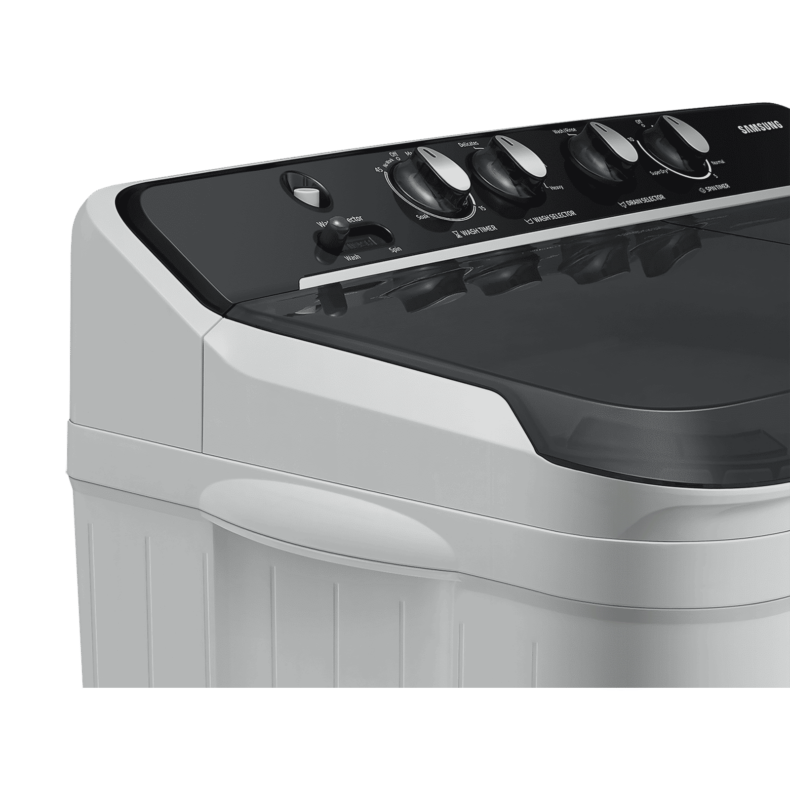 SAMSUNG 10.5 kg 5 Star Semi Automatic Washing Machine with Hexa Storm Pulsator (WT10C4260GG/TL, Light Gray)_12