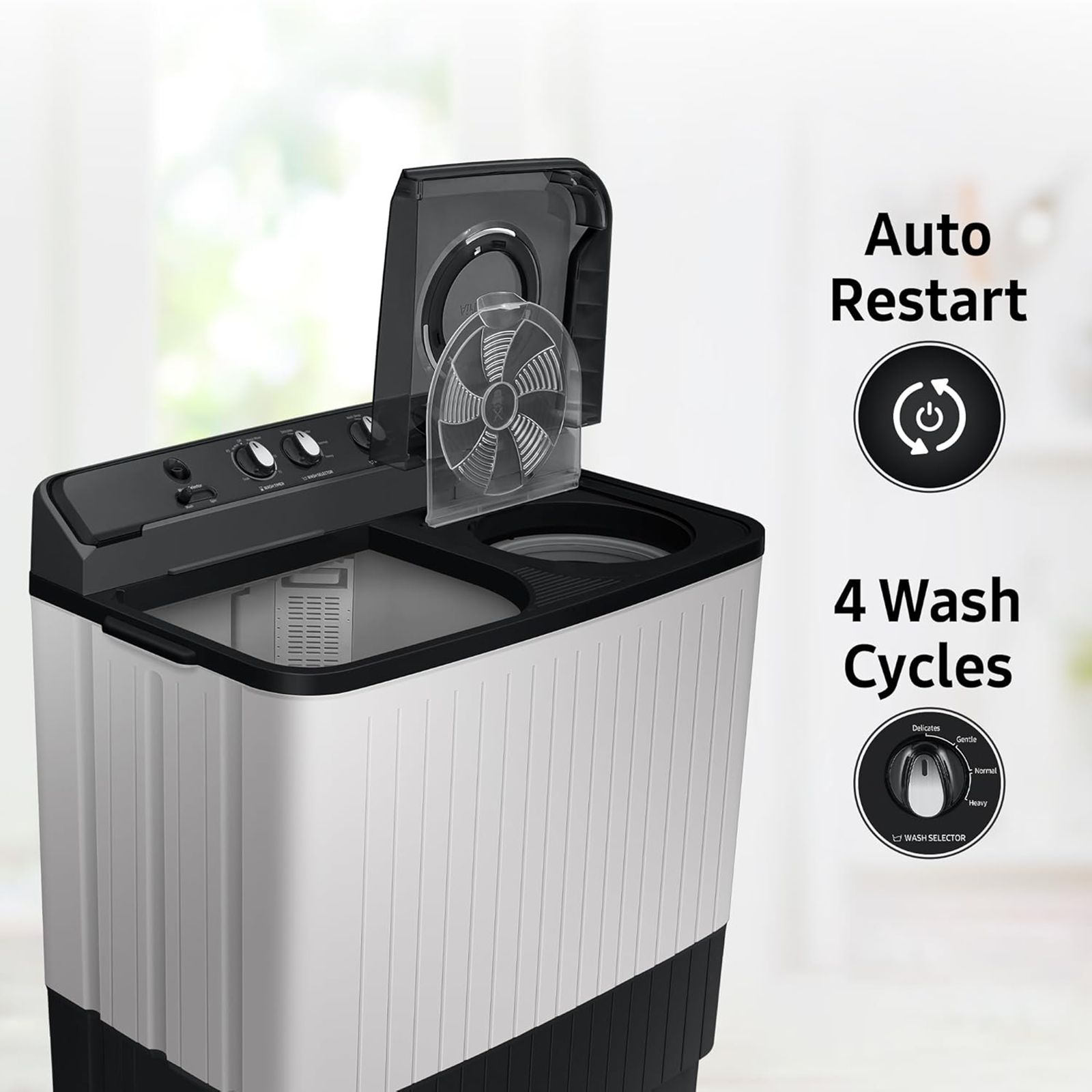 SAMSUNG 10.5 kg 5 Star Semi Automatic Washing Machine with Hexa Storm Pulsator (WT10C4260GG/TL, Light Gray)_18