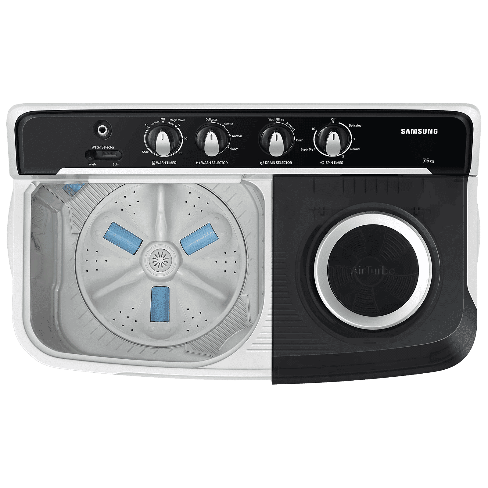 SAMSUNG 10.5 kg 5 Star Semi Automatic Washing Machine with Hexa Storm Pulsator (WT10C4260GG/TL, Light Gray) SAMSUNG 10.5 kg 5 Star Semi Automatic Washing Machine with Hexa Storm Pulsator (WT10C4260GG/TL, Light Gray)_10