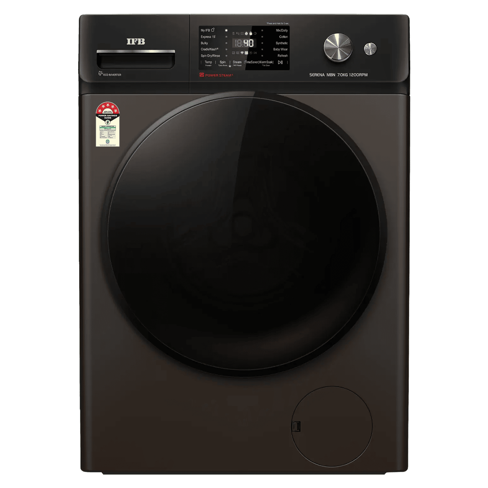 IFB 7 kg 5 Star Wi-Fi Inverter Fully Automatic Front Load Washing Machine (Serena MBN 7012K, AI Technology, Mocha)_1