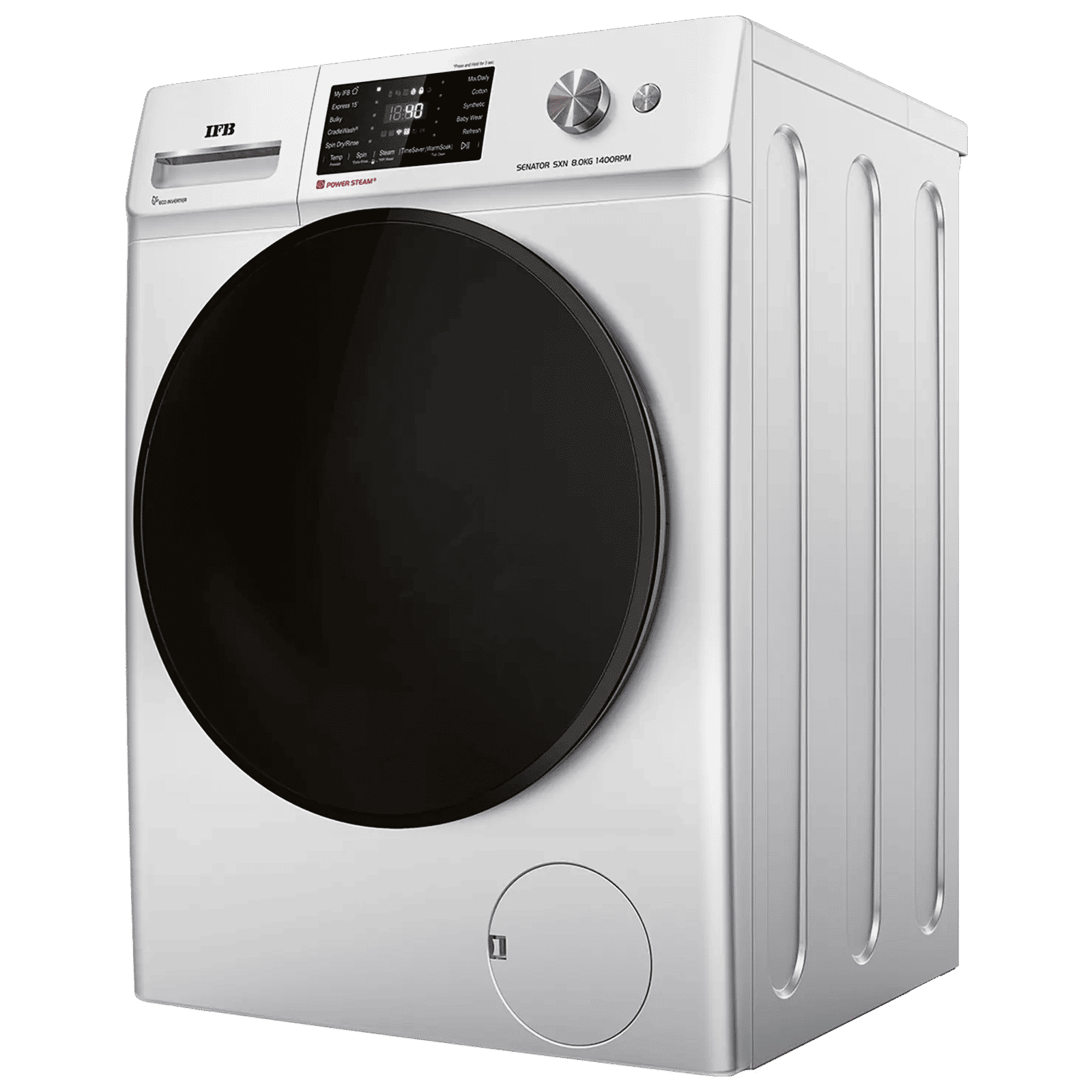IFB 8 kg 5 Star Wi-Fi Inverter Fully Automatic Front Load Washing Machine (Senator SXN 8014, AI Technology, Rich Silver)_5