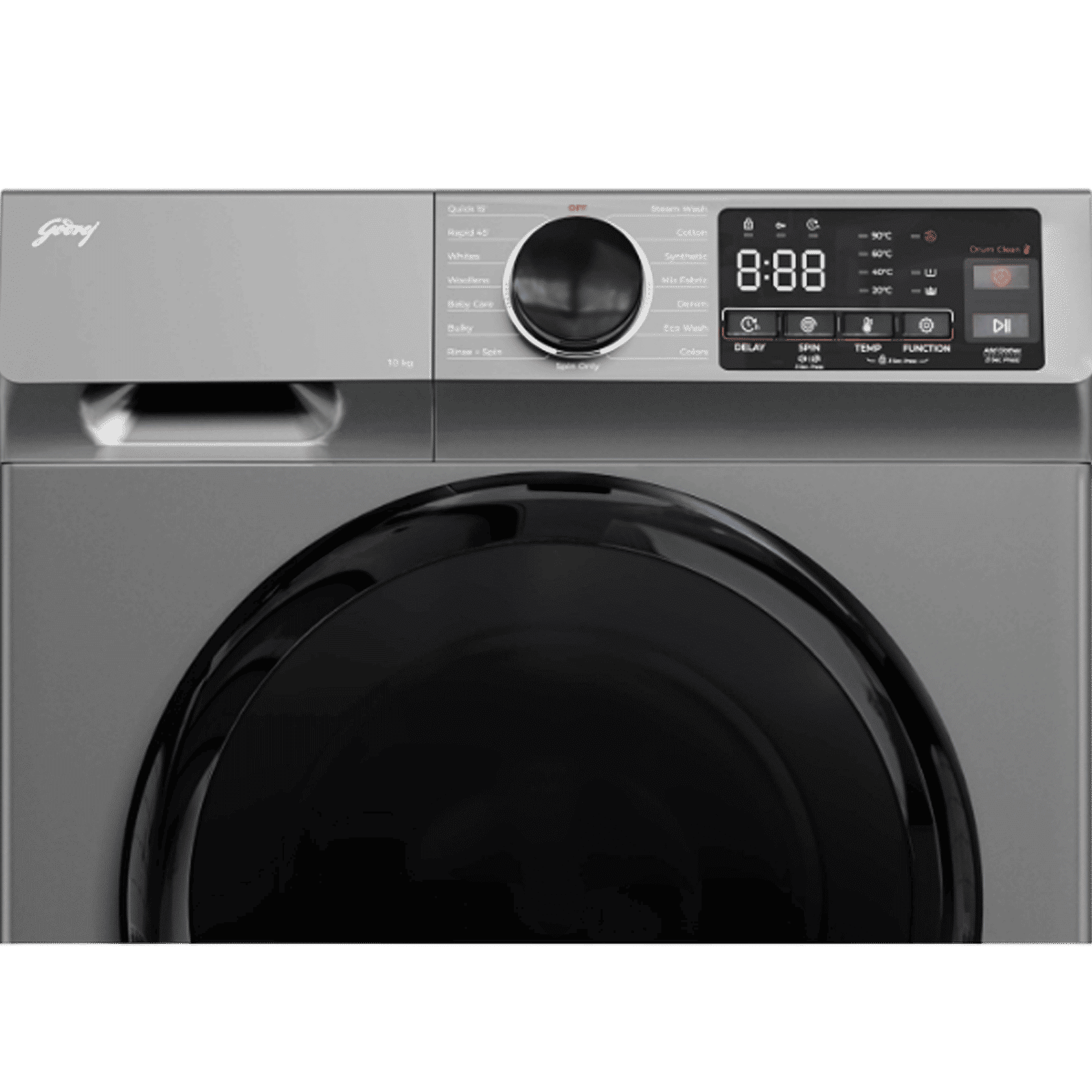 Godrej 10 kg Inverter Fully Automatic Front Load Washing Machine (Eon Celesta, WFEON CEL 1014 IEBT SLSR, In-built Heater, Silver Stream)_4