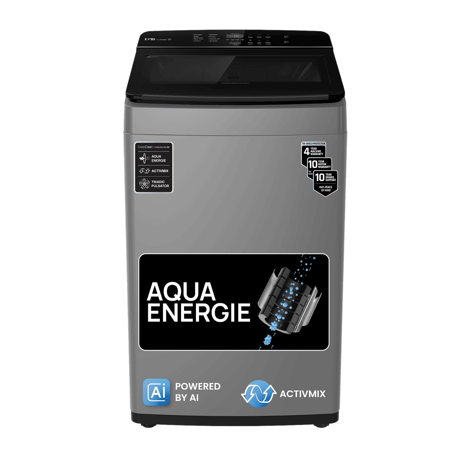 IFB 7 kg 5 Star Fully Automatic Top Load Washing Machine (TL701AG1, Triadic Pulsator, Anthracite Grey)_1