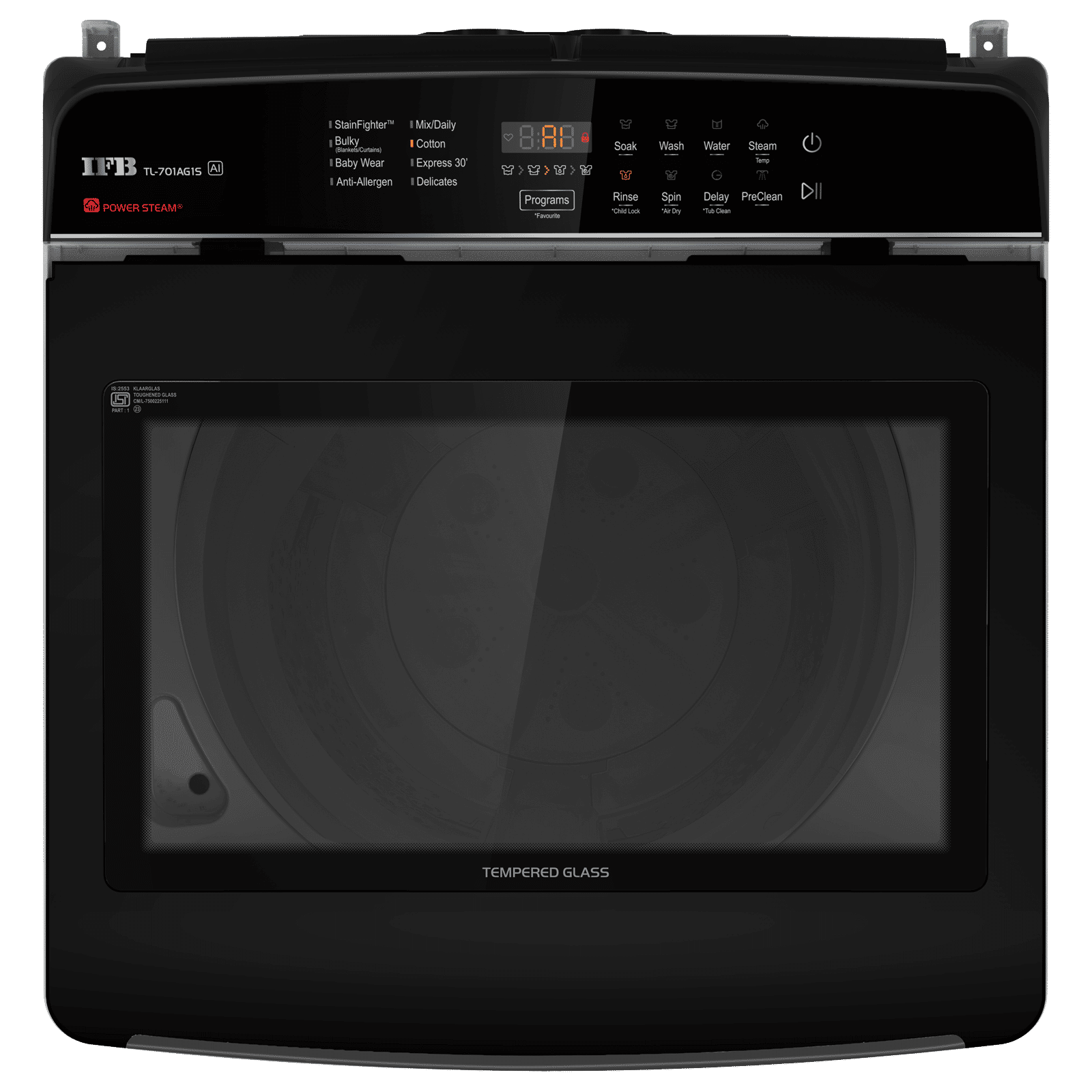 IFB 7 kg 5 Star Fully Automatic Top Load Washing Machine (TL701AG1, Triadic Pulsator, Anthracite Grey)_4