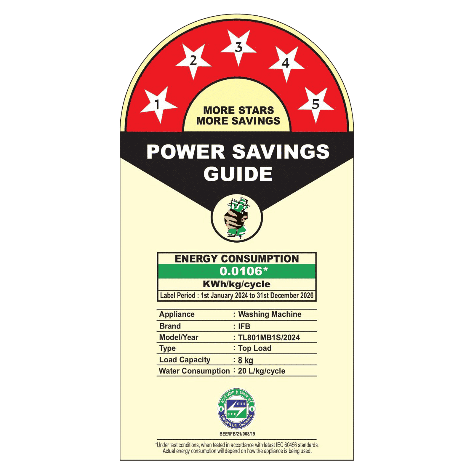 IFB 8 kg 5 Star Fully Automatic Top Load Washing Machine (TL801MB1S, AI Technology, Midnight Black) IFB 8 kg 5 Star Fully Automatic Top Load Washing Machine (TL801MB1S, AI Technology, Midnight Black)_8