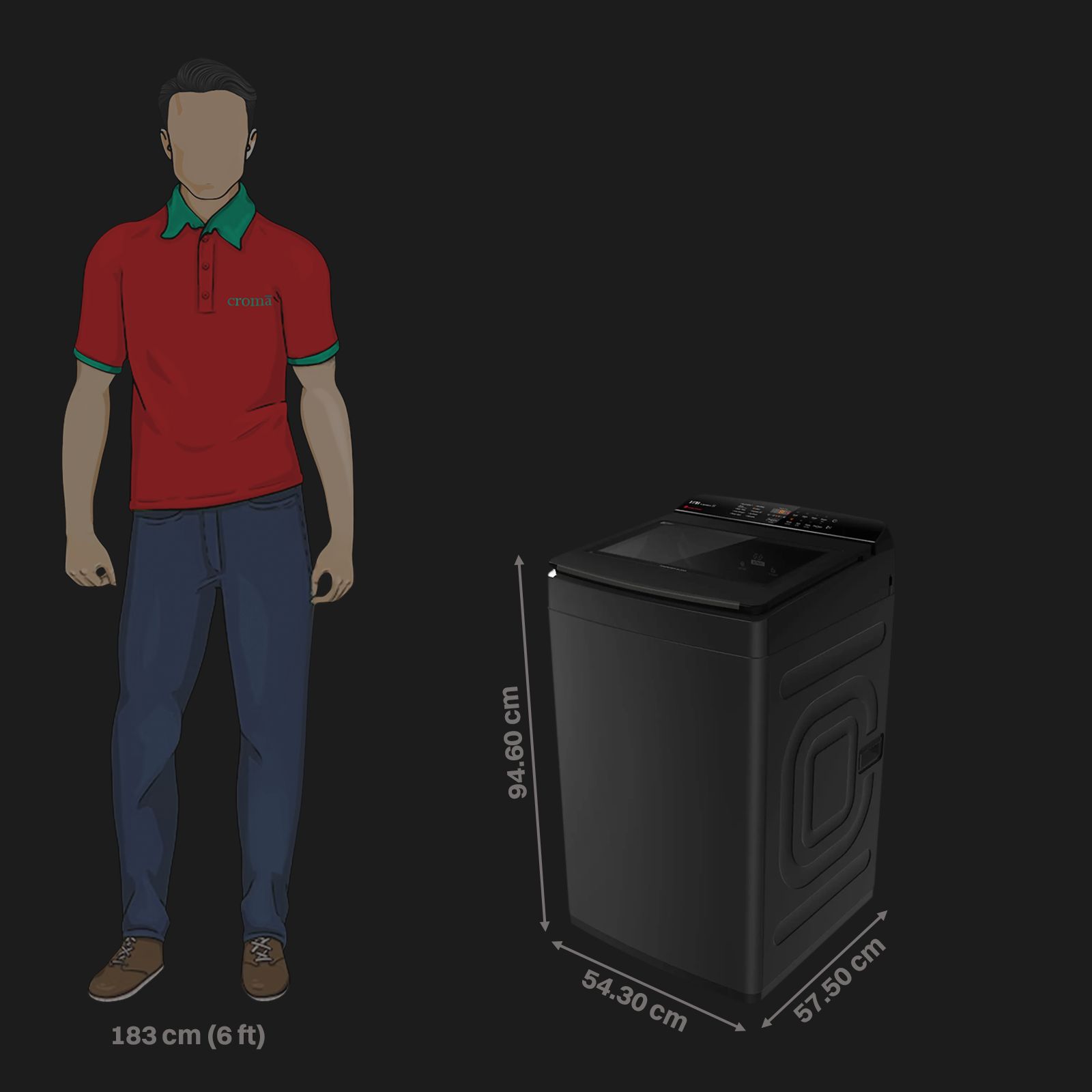 IFB 8 kg 5 Star Fully Automatic Top Load Washing Machine (TL801MB1S, AI Technology, Midnight Black) IFB 8 kg 5 Star Fully Automatic Top Load Washing Machine (TL801MB1S, AI Technology, Midnight Black)_3