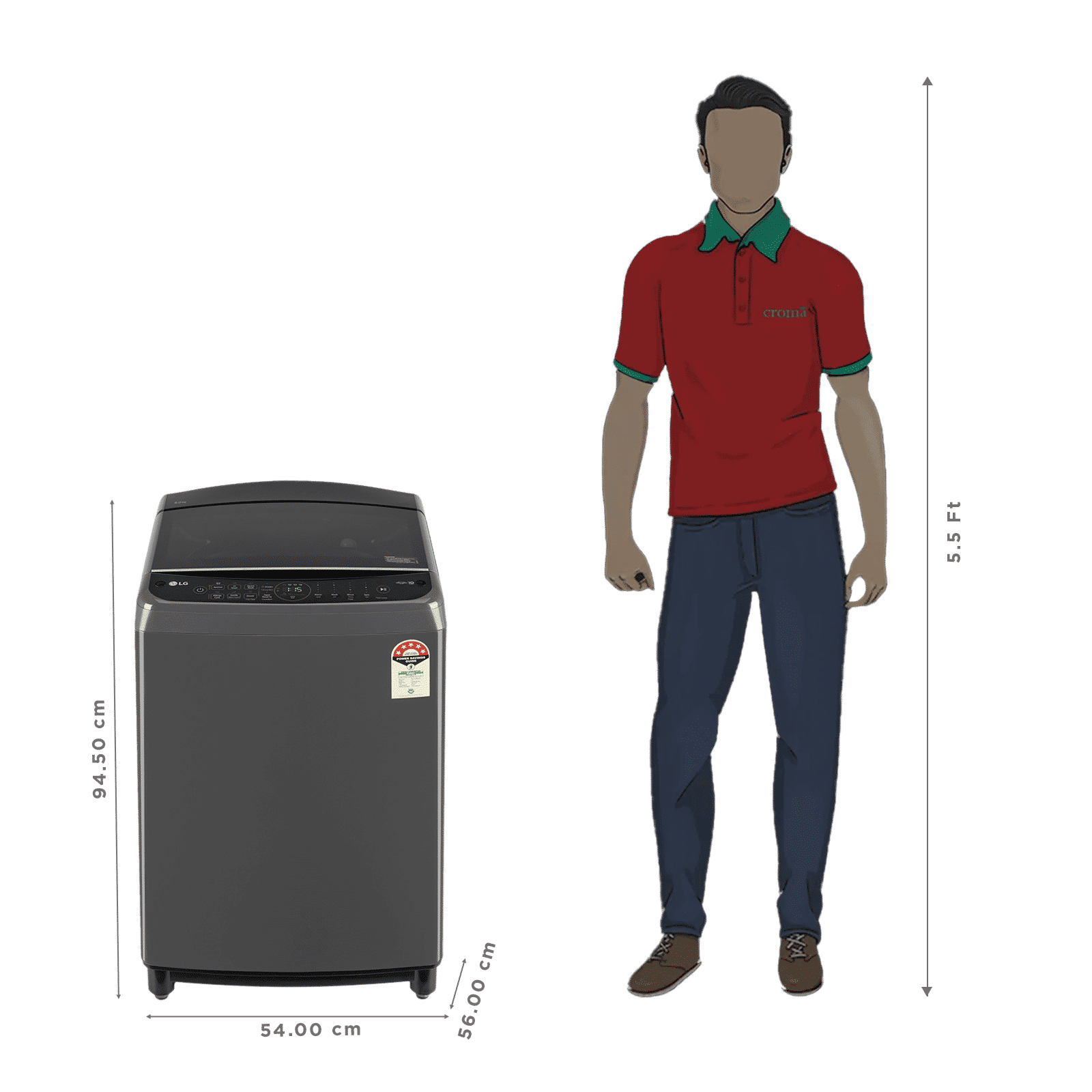 LG 8 kg 5 Star Fully Automatic Top Load Washing Machine (THD08SJM, AI Direct Drive, Middle Black)_3