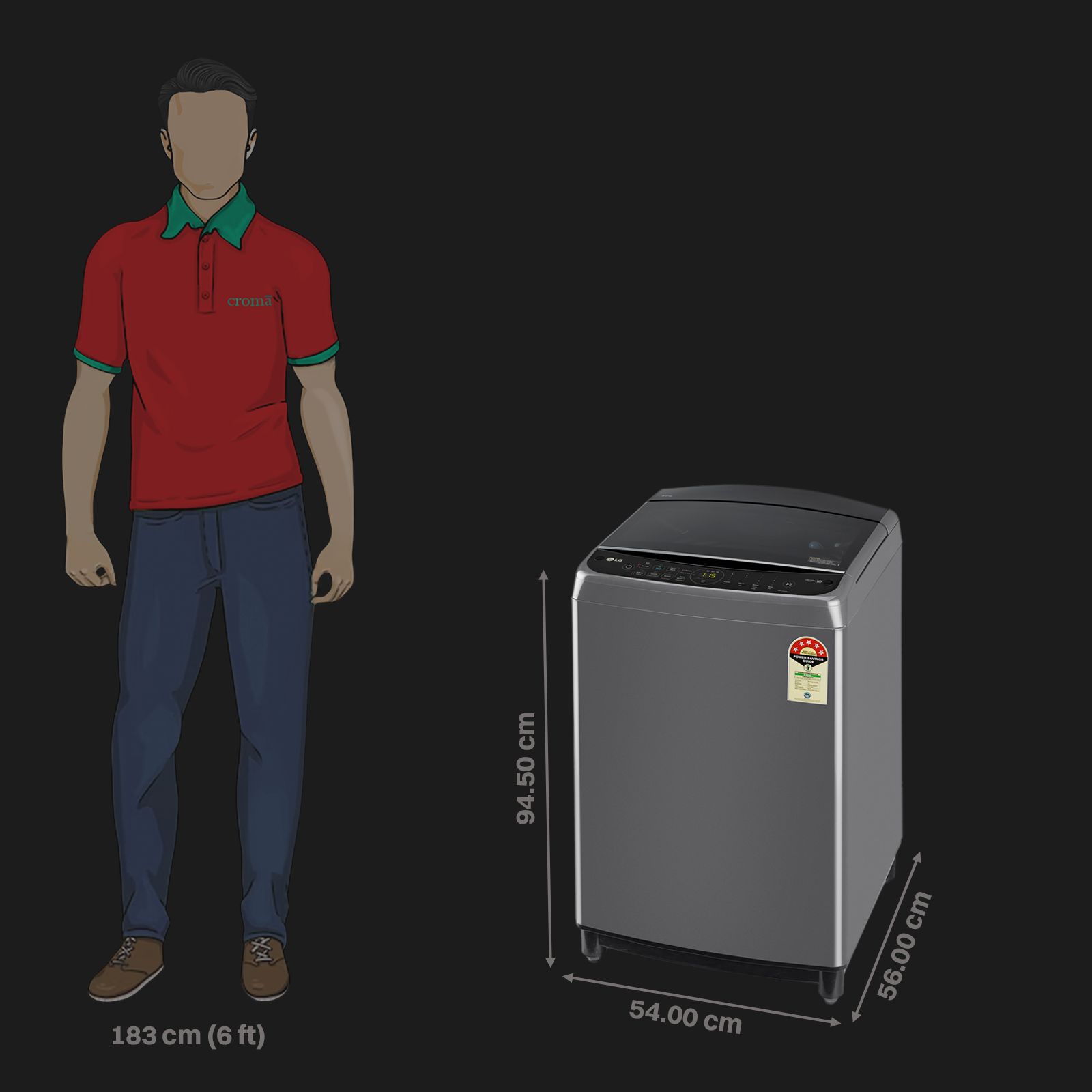 LG 8 kg 5 Star Fully Automatic Top Load Washing Machine (THD08SJM, AI Direct Drive, Middle Black)_3