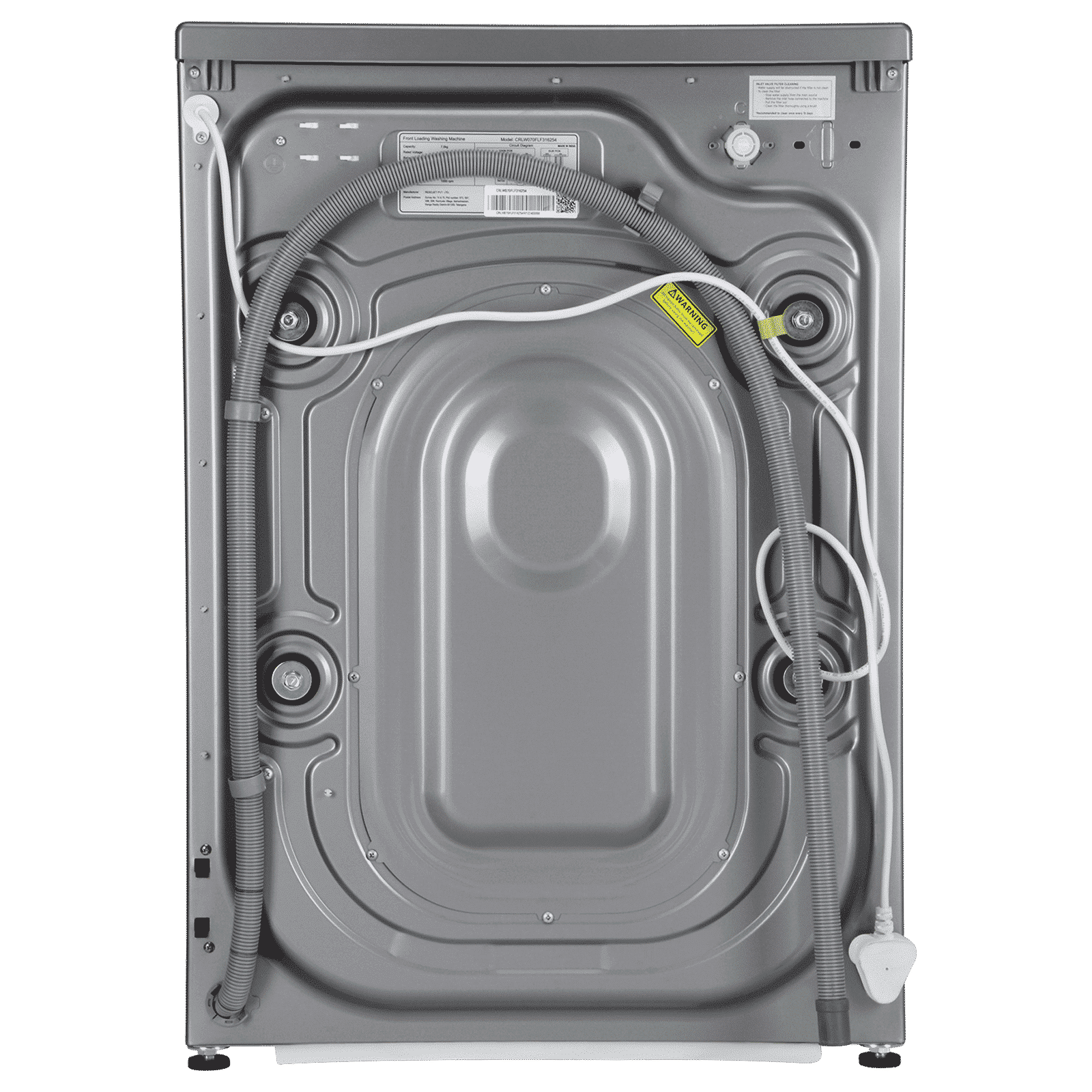 Croma 7 kg 5 Star Inverter Fully Automatic Front Load Washing Machine (2025 Model, Built in heater, Silver Grey)_10