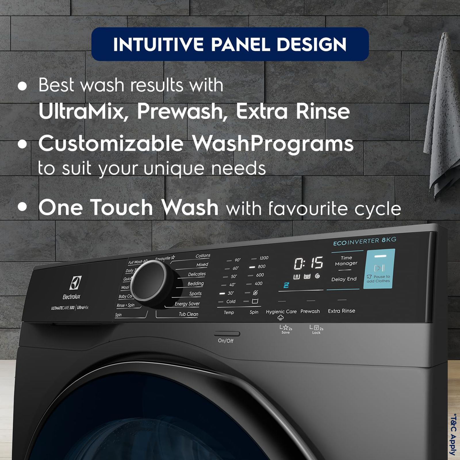 Electrolux 8 kg 5 Star Inverter Fully Automatic Front Load Washing Machine (Ultimate Care 500, EWF8024R5SB, Woolmark Approved, Onyx Dark Silver)_13