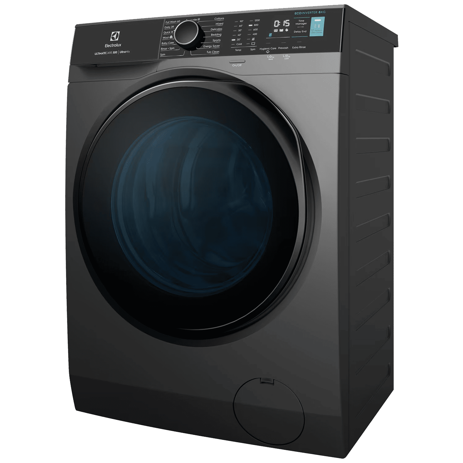Electrolux 8 kg 5 Star Inverter Fully Automatic Front Load Washing Machine (Ultimate Care 500, EWF8024R5SB, Woolmark Approved, Onyx Dark Silver)_5