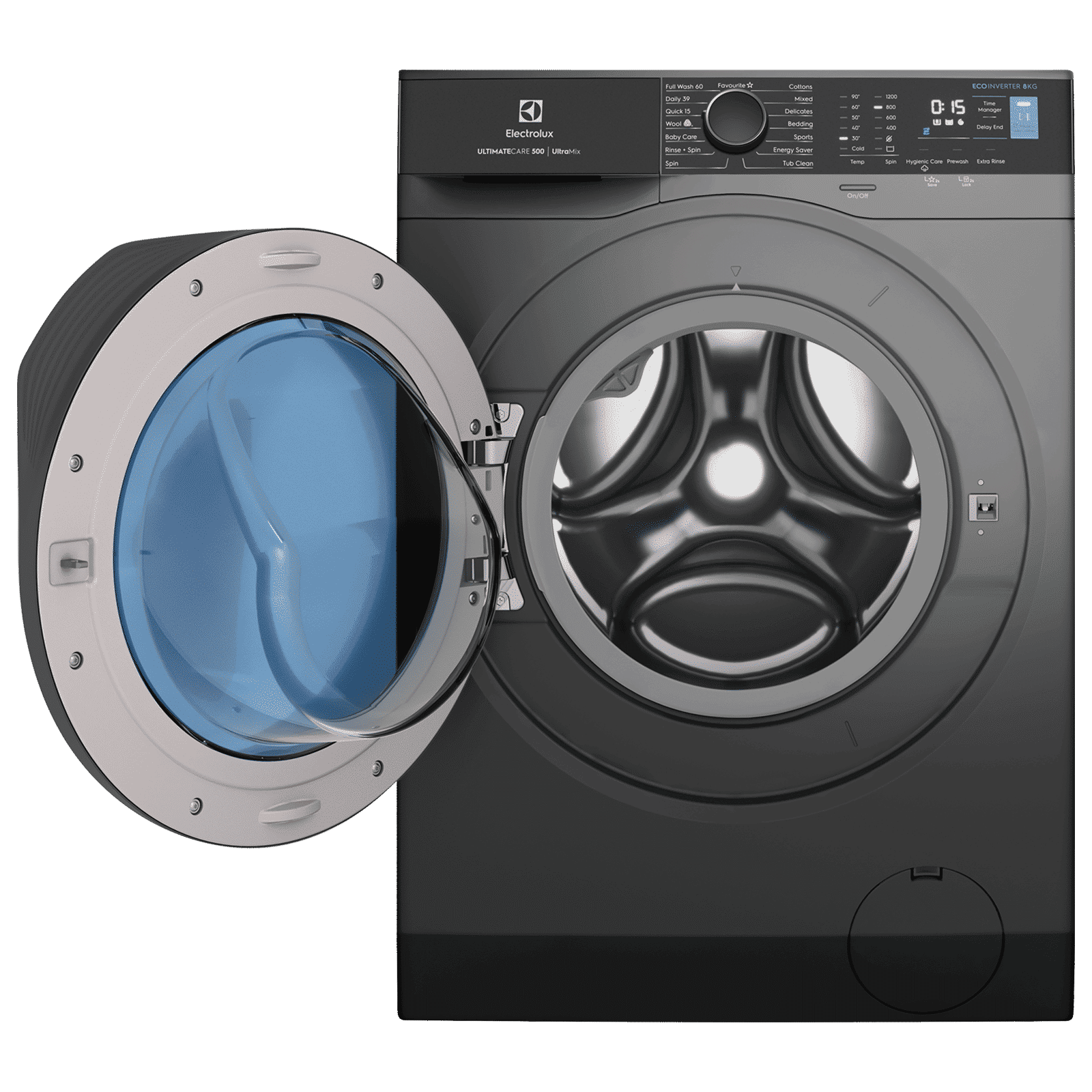 Electrolux 9 kg 5 Star Inverter Fully Automatic Front Load Washing Machine (Ultimate Care 500, EWF9024R5SB, Woolmark Approved, Onyx Dark Silver)_6