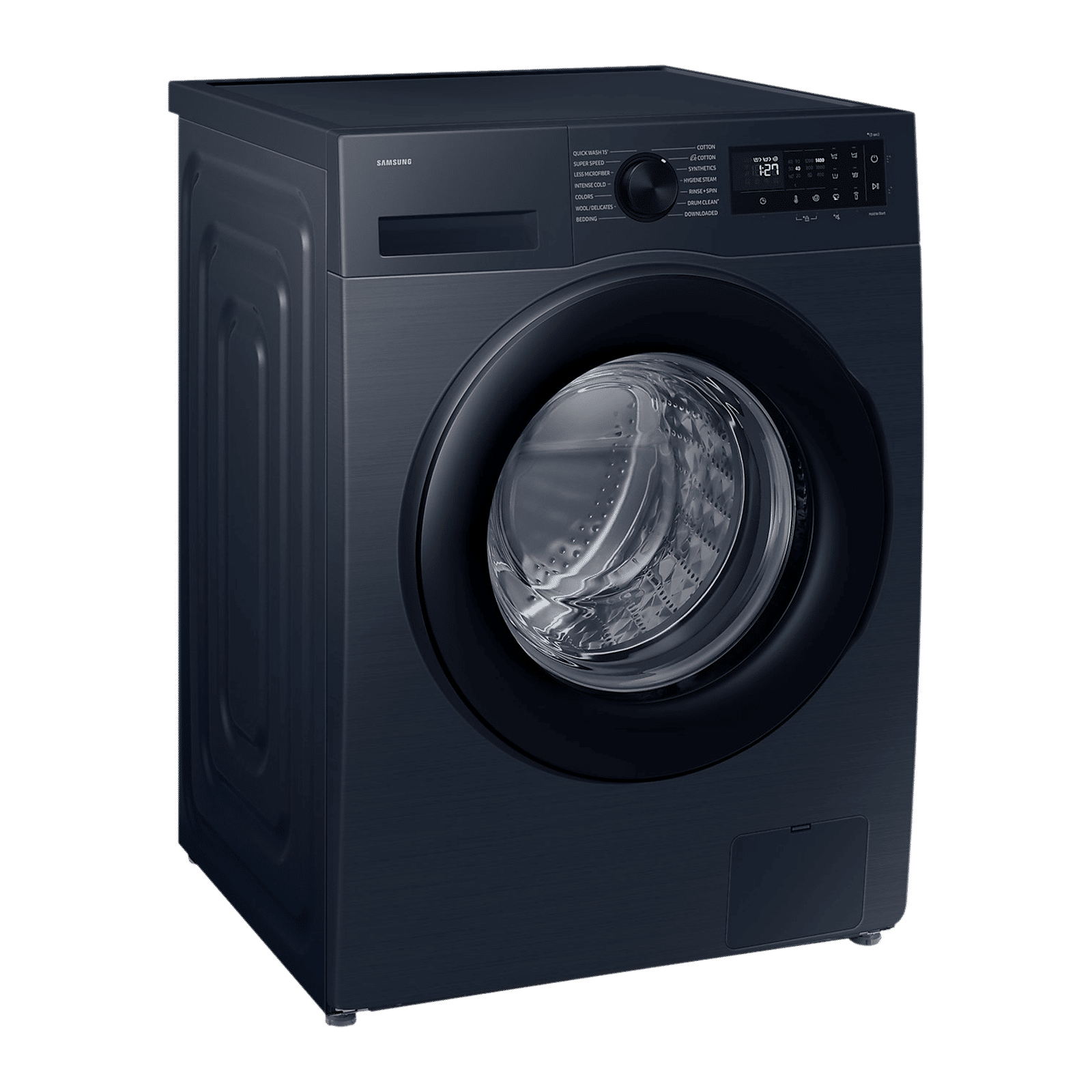 SAMSUNG 12 kg 5 Star Wi-Fi Inverter Fully Automatic Front Load Washing Machine (WW12DG5B24ABTL, AI Ecobubble, Navy)_1