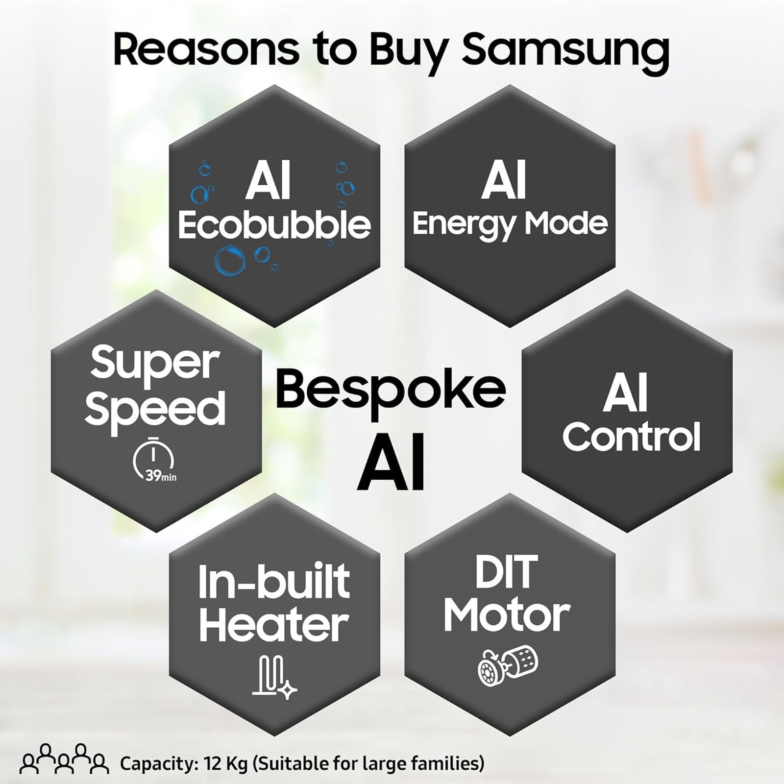 SAMSUNG 12 kg 5 Star Wi-Fi Inverter Fully Automatic Front Load Washing Machine (WW12DB7B24GBTL, AI Control, Black)_15