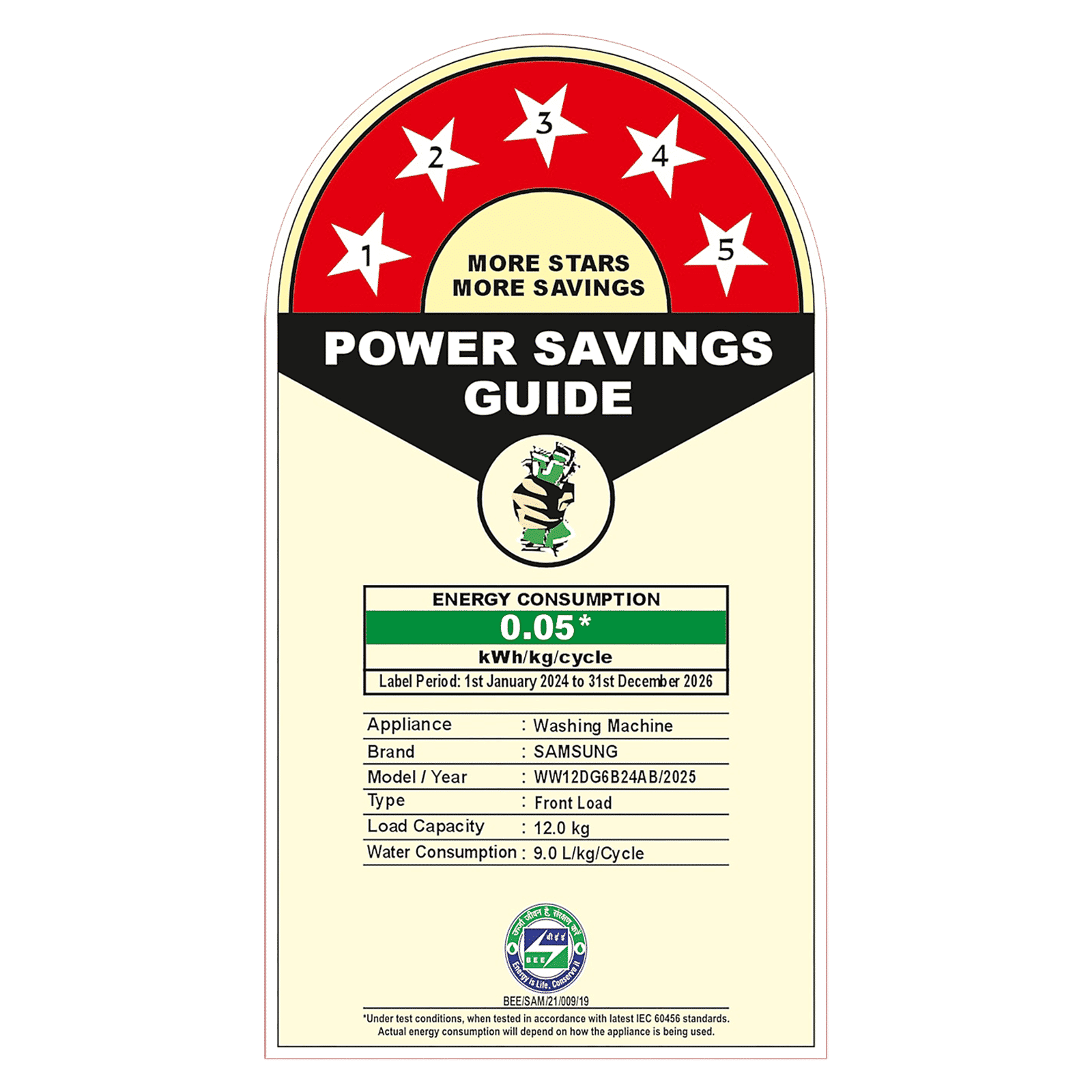 SAMSUNG 12 kg 5 Star Wi-Fi Inverter Fully Automatic Front Load Washing Machine (WW12DG6B24ABTL, AI Control, Black)_15